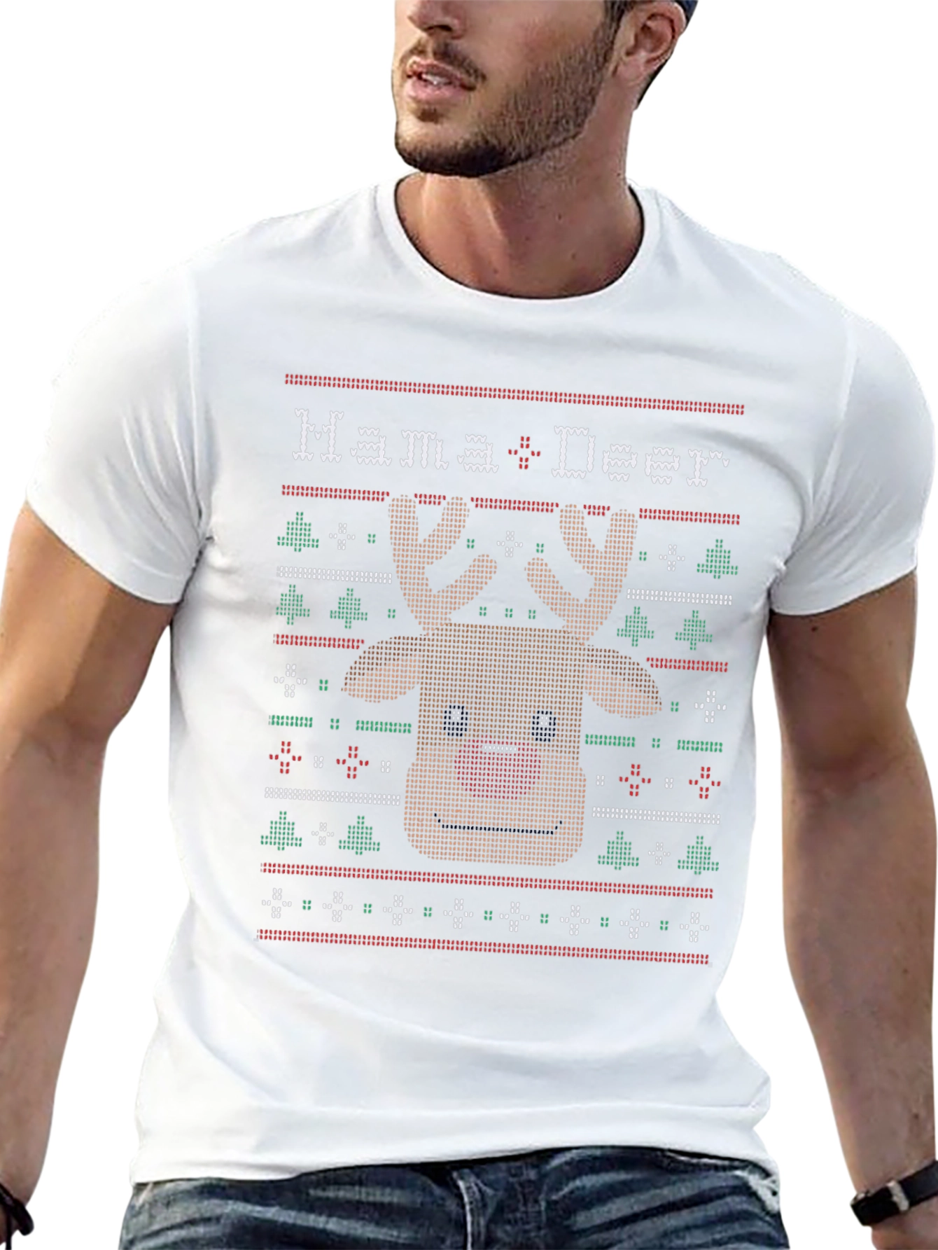 Mama Deer Ugly Christmas Sweater T-Shirt