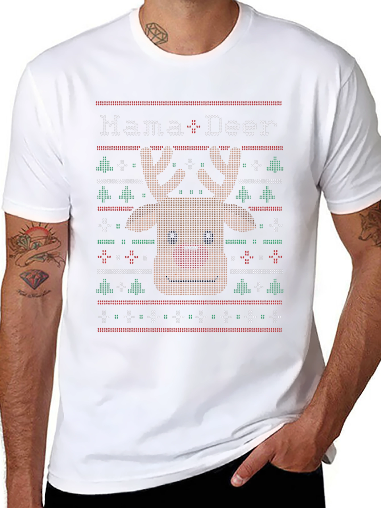 Mama Deer Ugly Christmas Sweater T-Shirt