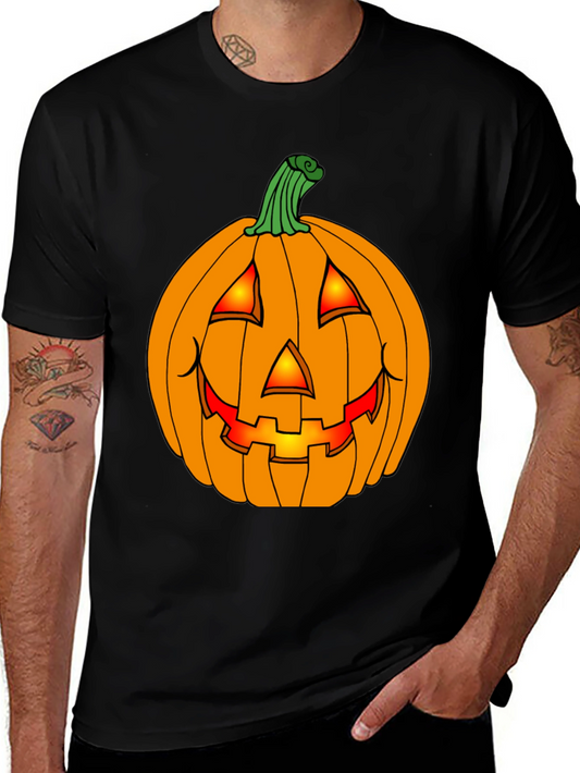 Halloween Pumpkin Graphic Tee - Spooky Season Shirt