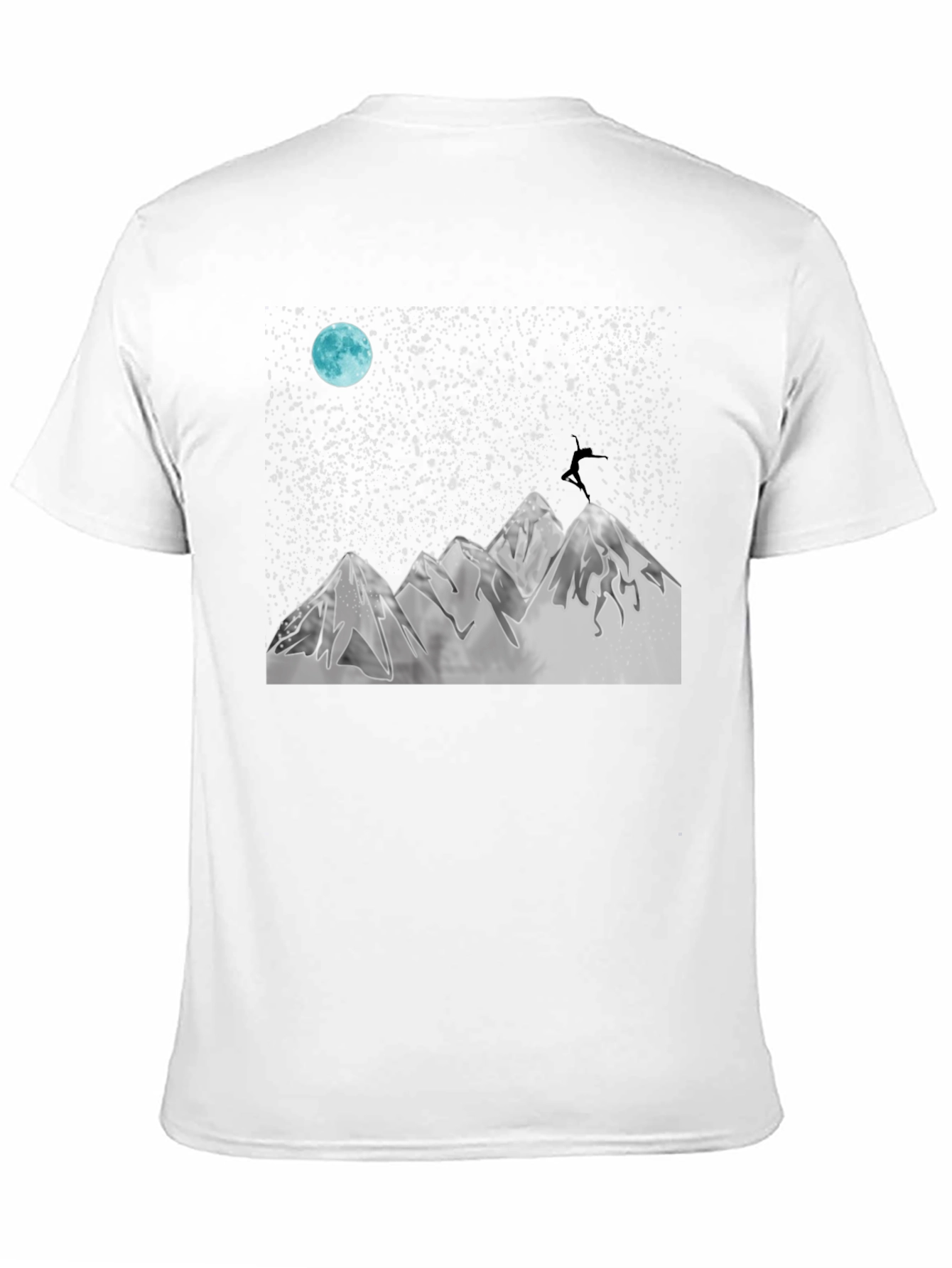 Mountain Moon Black Graphic Tee
