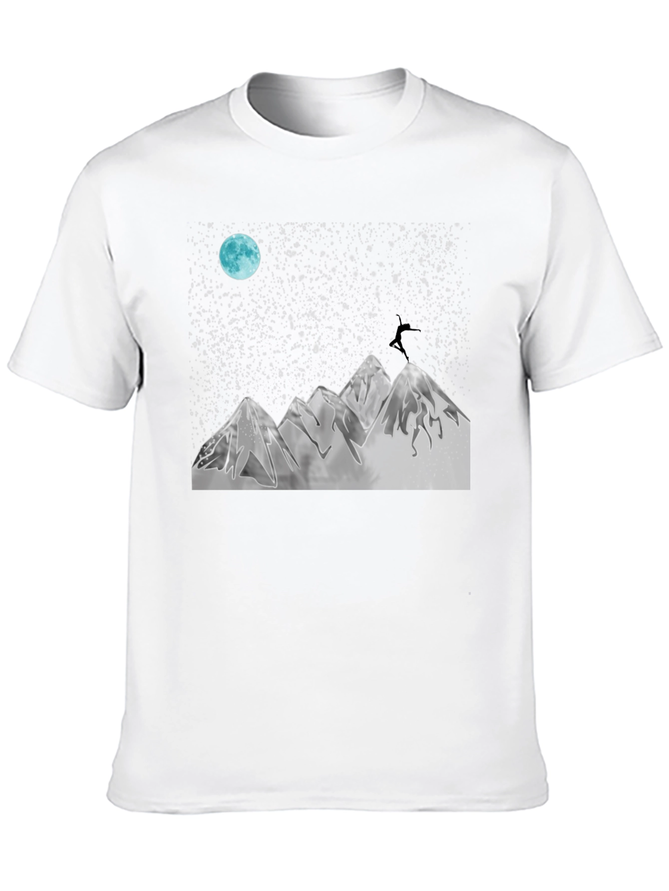 Mountain Moon Black Graphic Tee