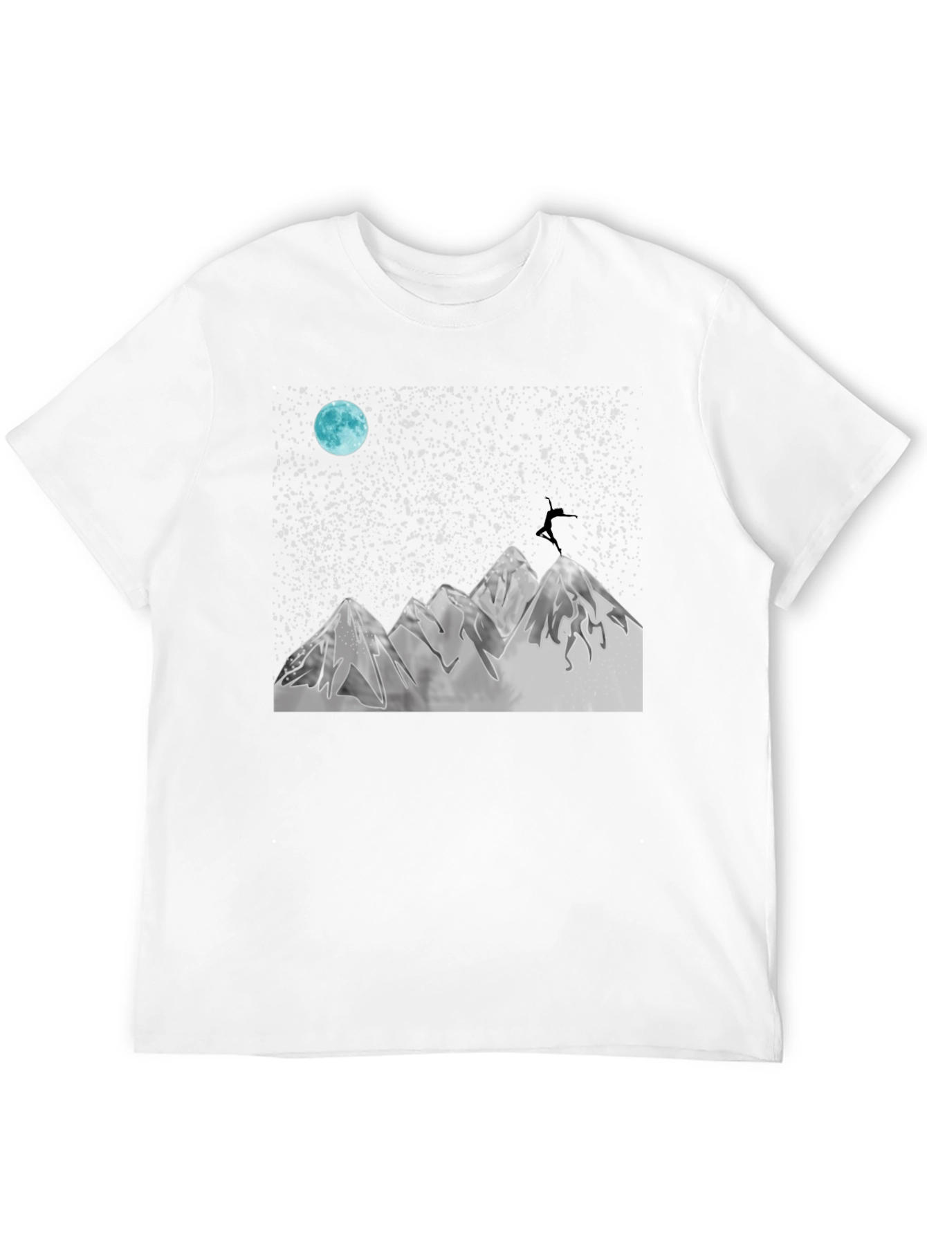 Mountain Moon Black Graphic Tee