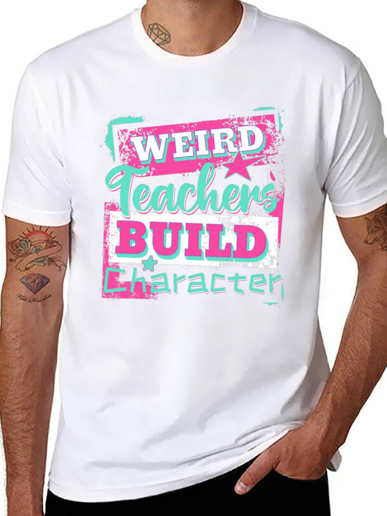 Weird Teachers Build Character Graphic Tee
