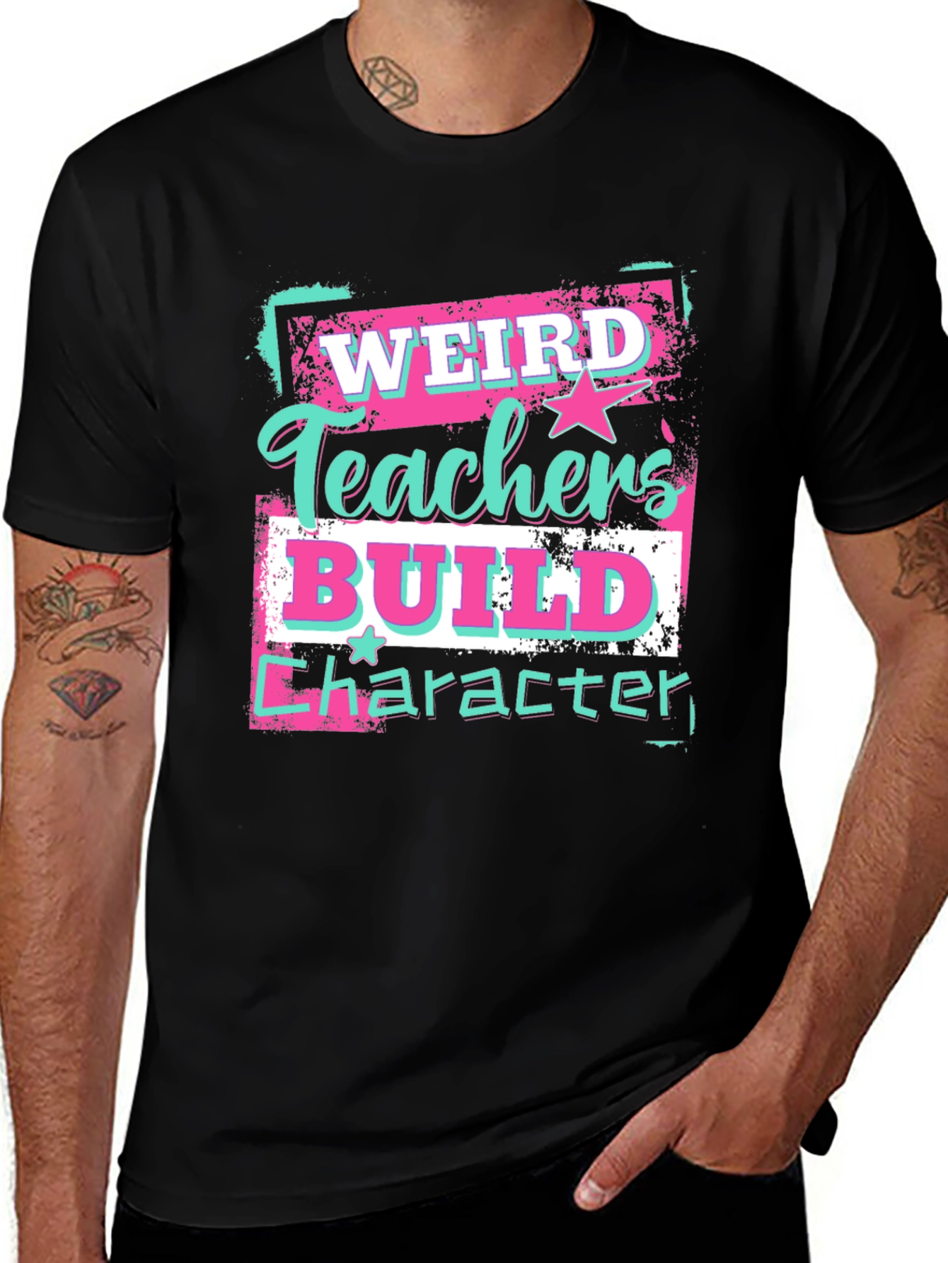 Weird Teachers Build Character Graphic Tee