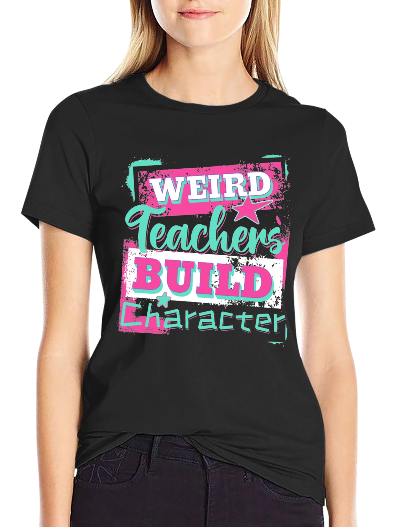 Weird Teachers Build Character Graphic Tee
