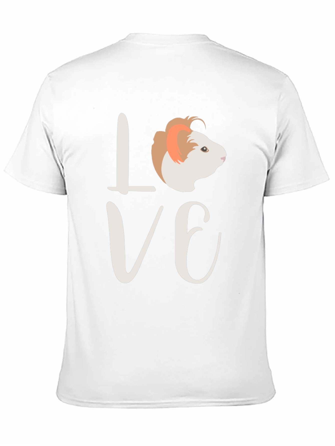 Love Guinea Pig Black T-Shirt