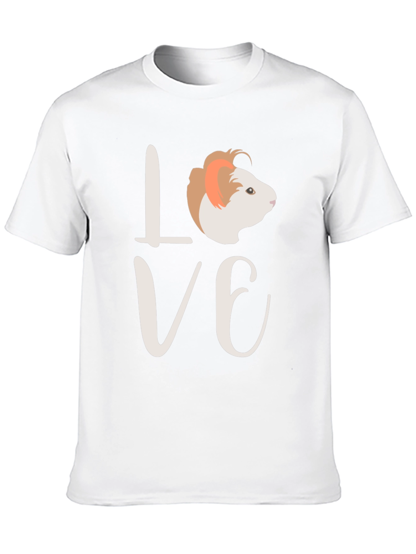 Love Guinea Pig Black T-Shirt