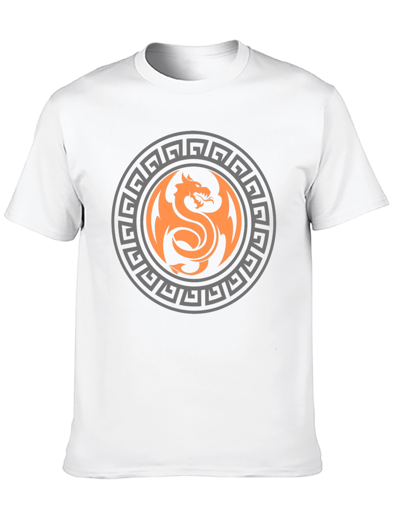 Dragon Circle Graphic Print T-Shirt - Bold & Stylish