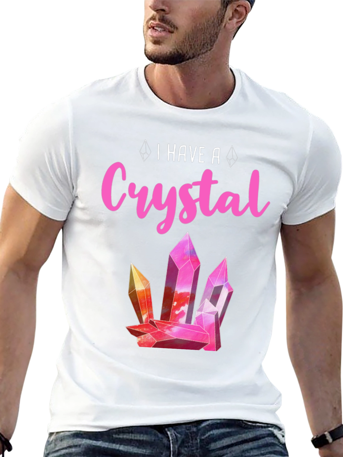 I Have a Crystal T-Shirt - Pink Graphic Tee