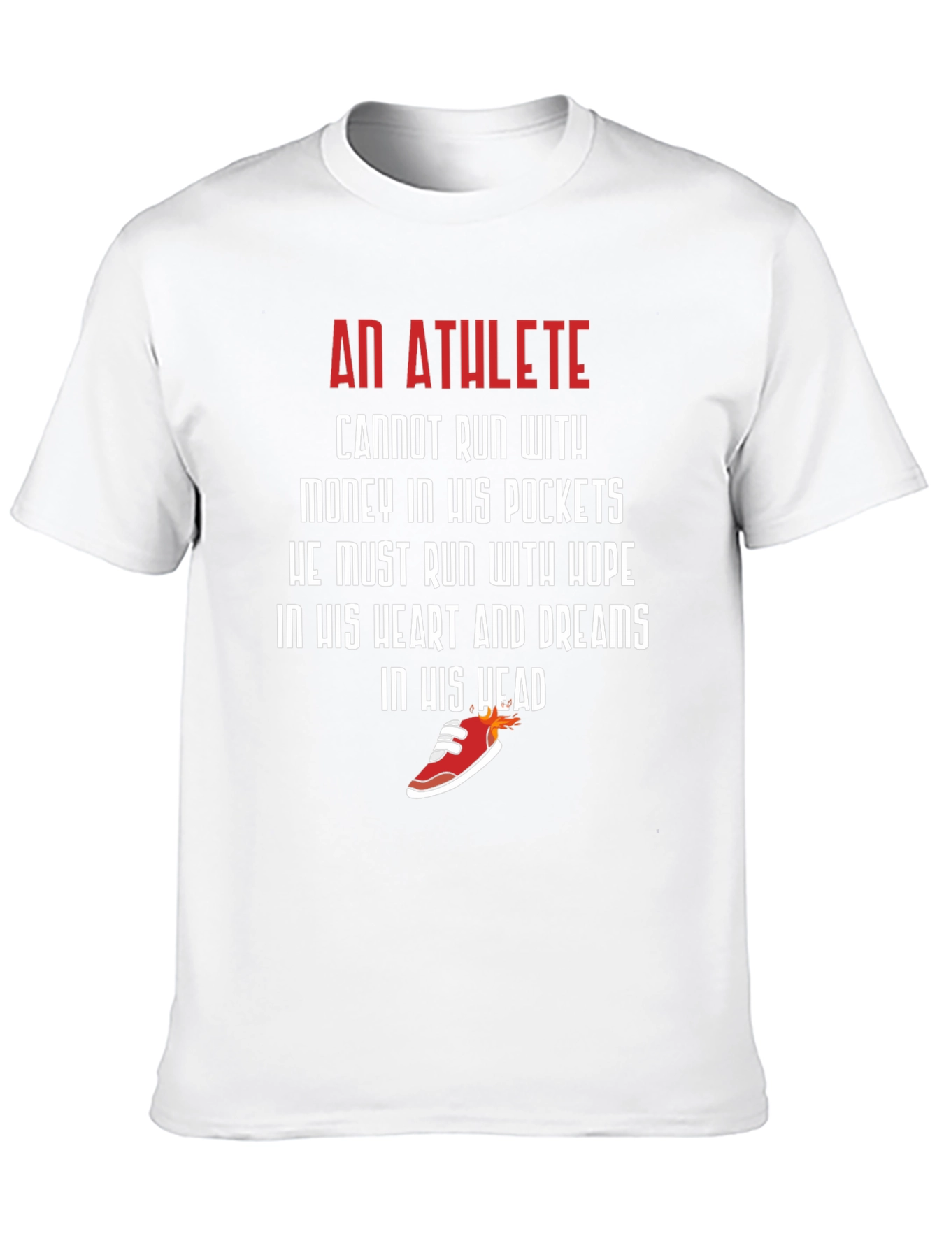 Athlete Motivation Graphic Tee - Run With Hope