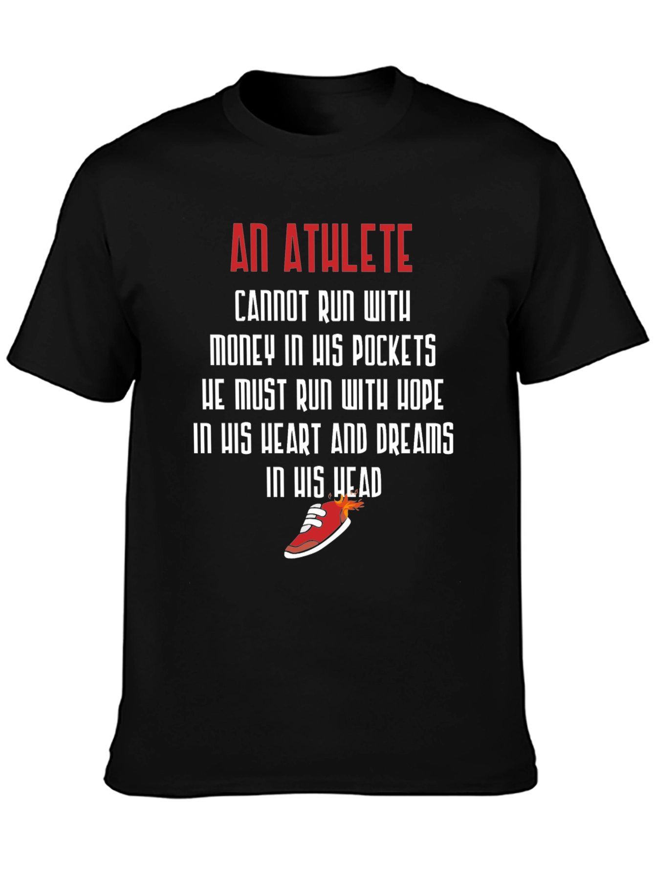 Athlete Motivation Graphic Tee - Run With Hope