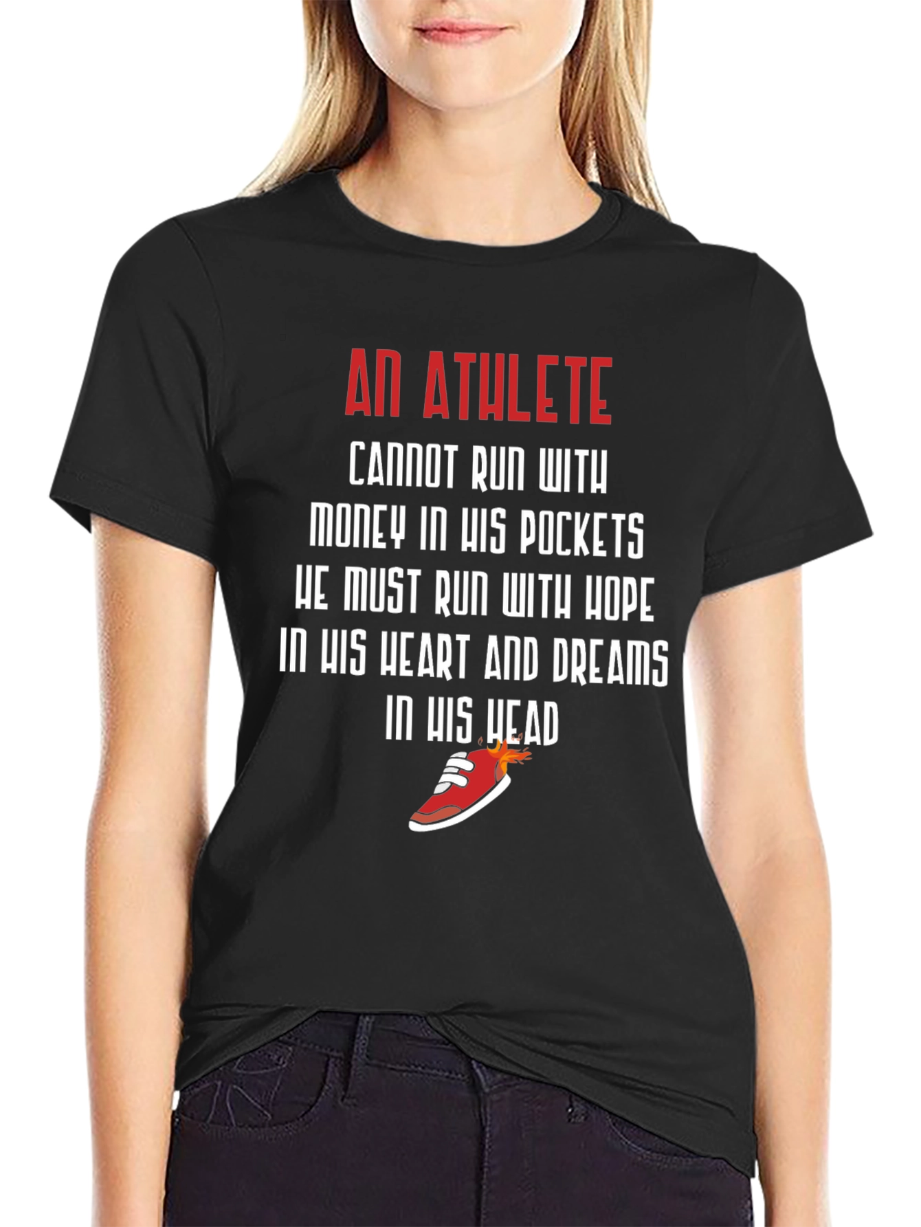 Athlete Motivation Graphic Tee - Run With Hope
