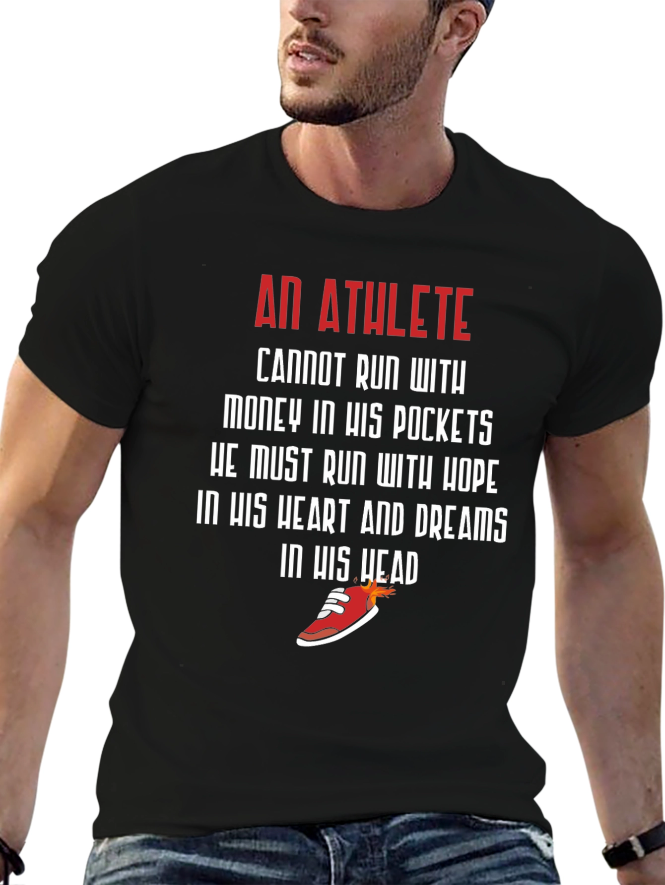 Athlete Motivation Graphic Tee - Run With Hope