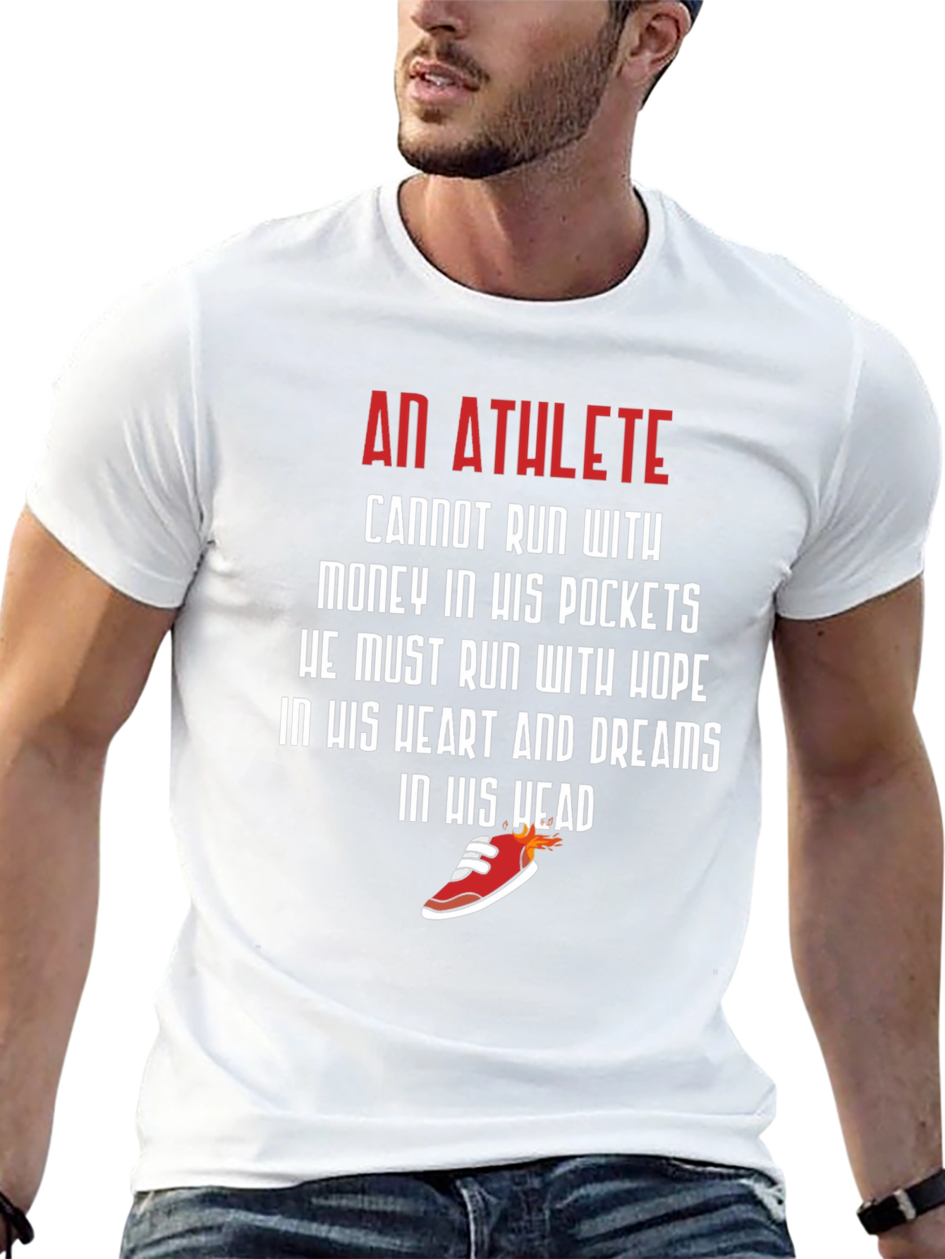 Athlete Motivation Graphic Tee - Run With Hope