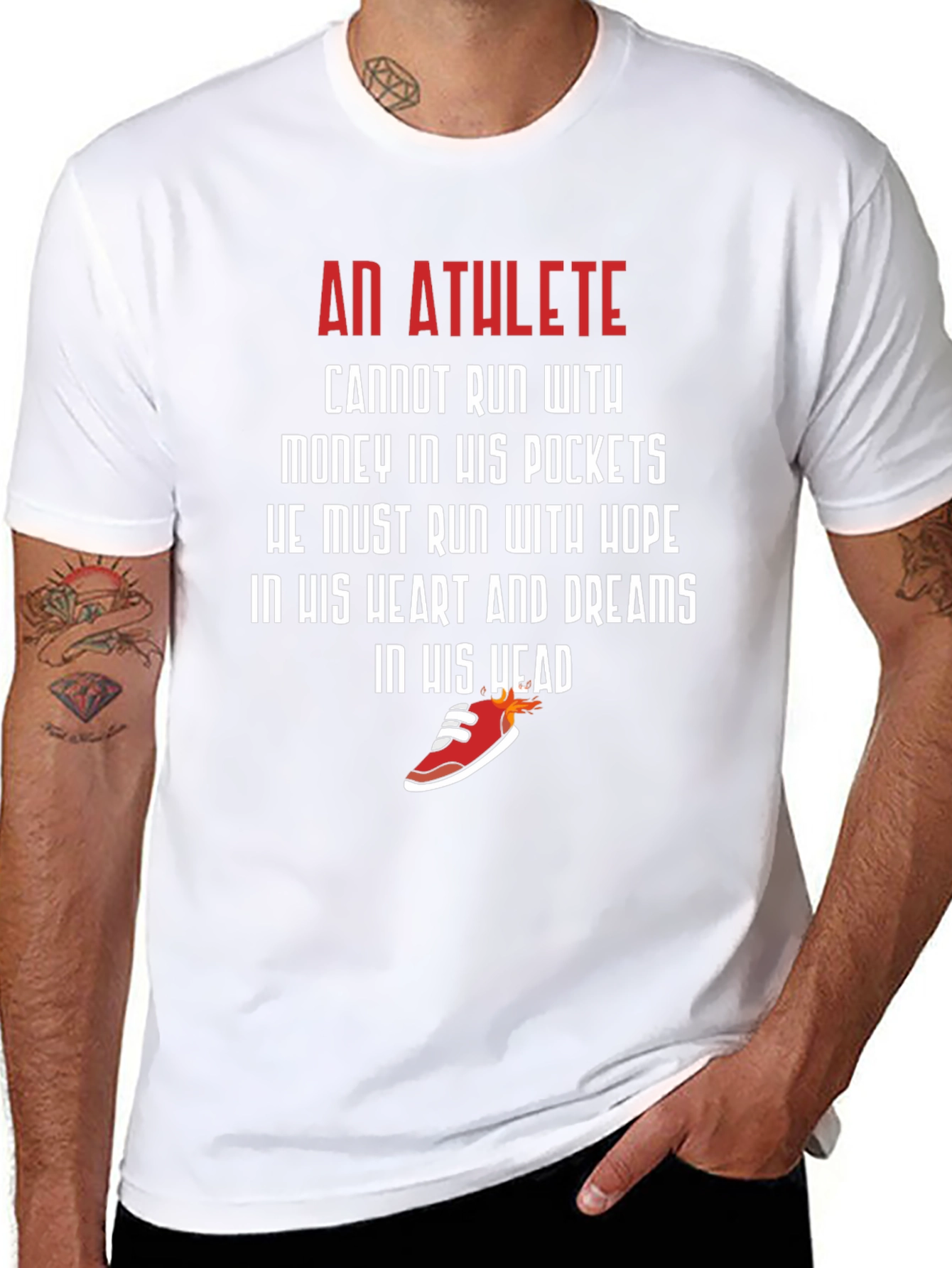 Athlete Motivation Graphic Tee - Run With Hope