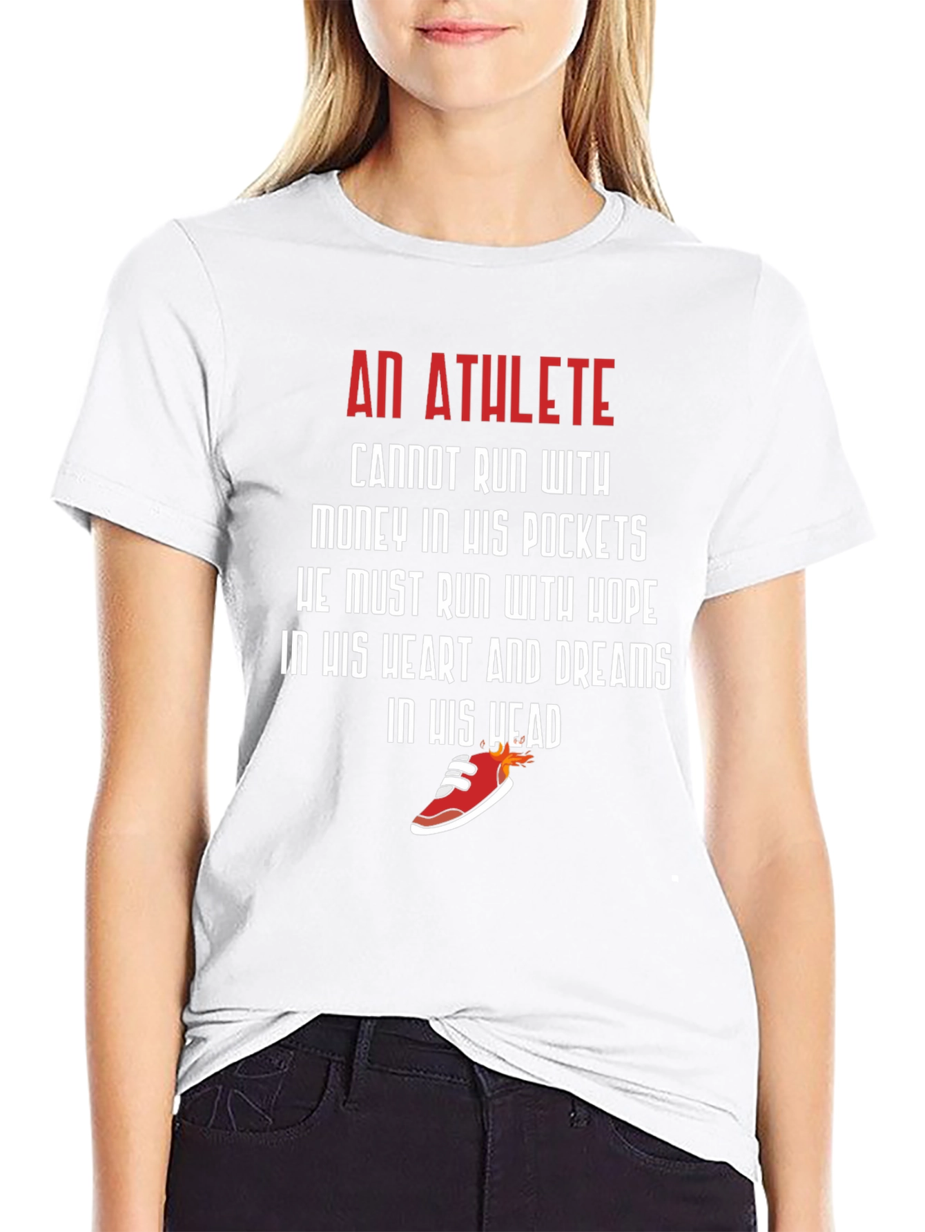 Athlete Motivation Graphic Tee - Run With Hope
