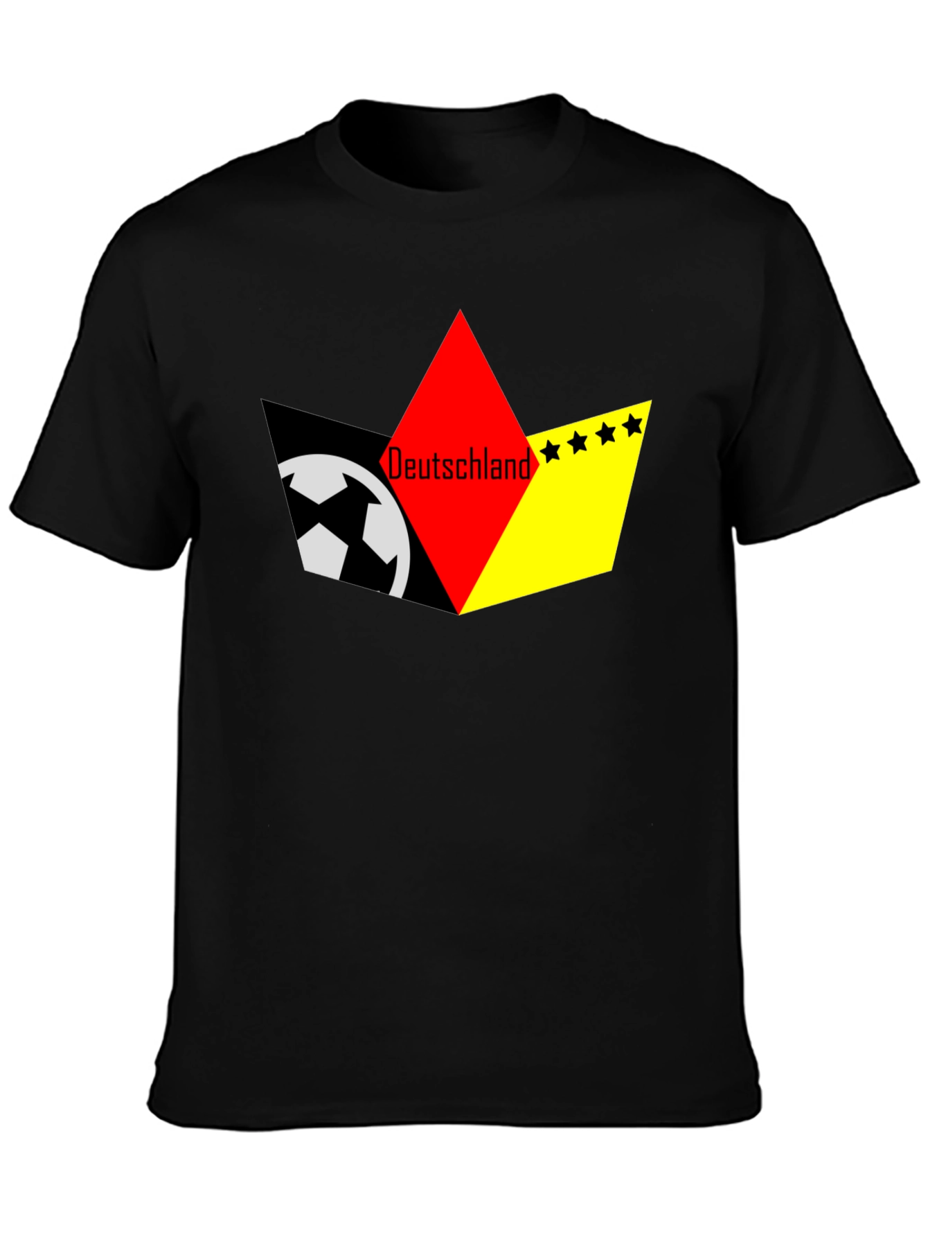 Deutschland Soccer T-Shirt - Black