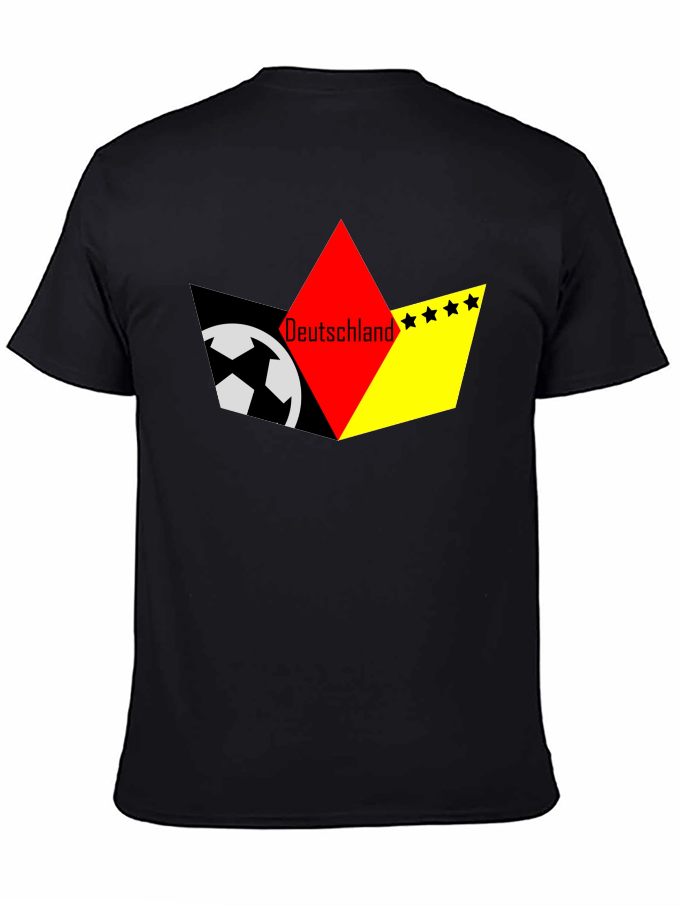 Deutschland Soccer T-Shirt - Black