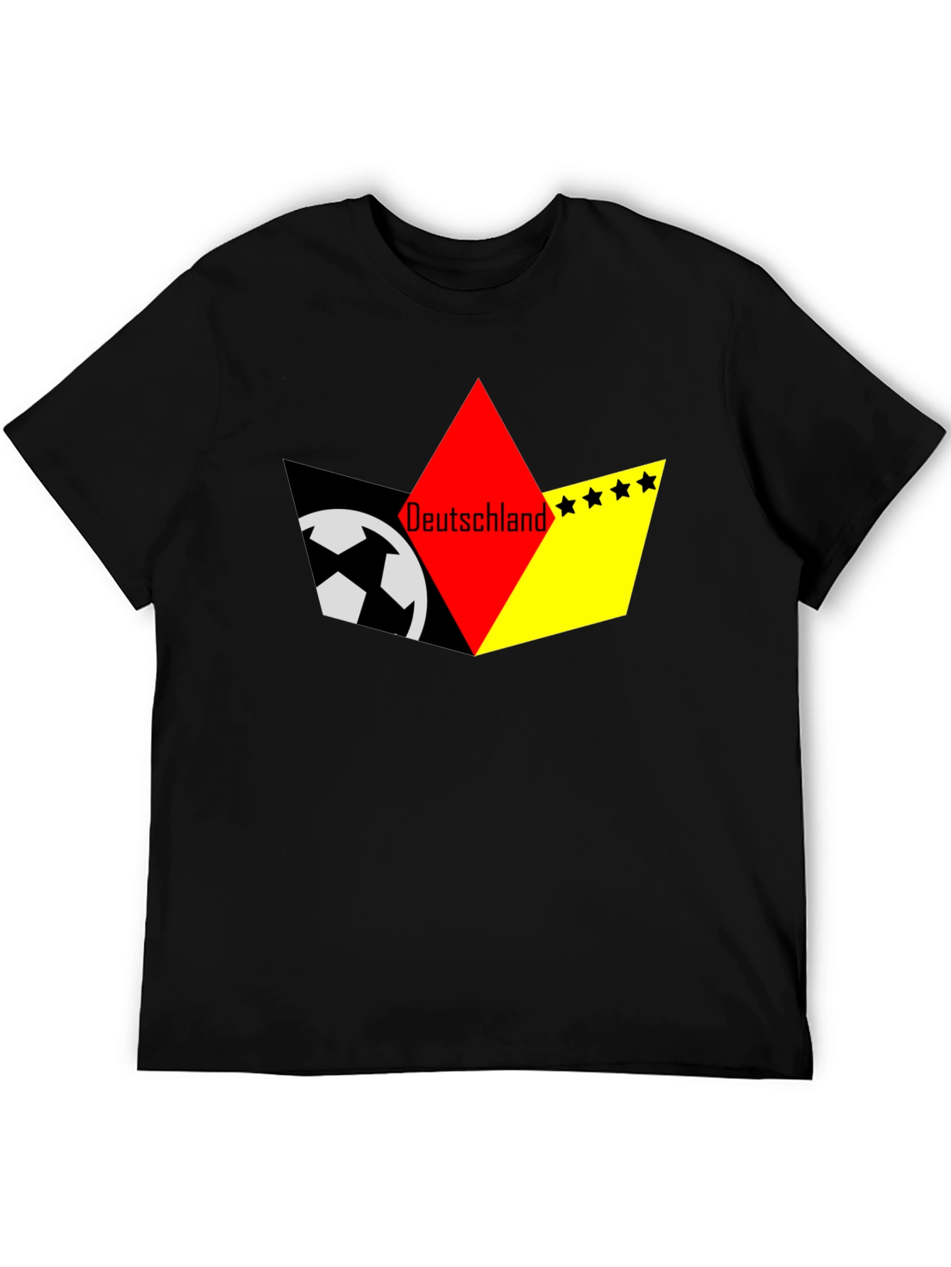Deutschland Soccer T-Shirt - Black