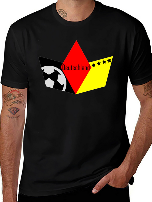 Deutschland Soccer T-Shirt - Black