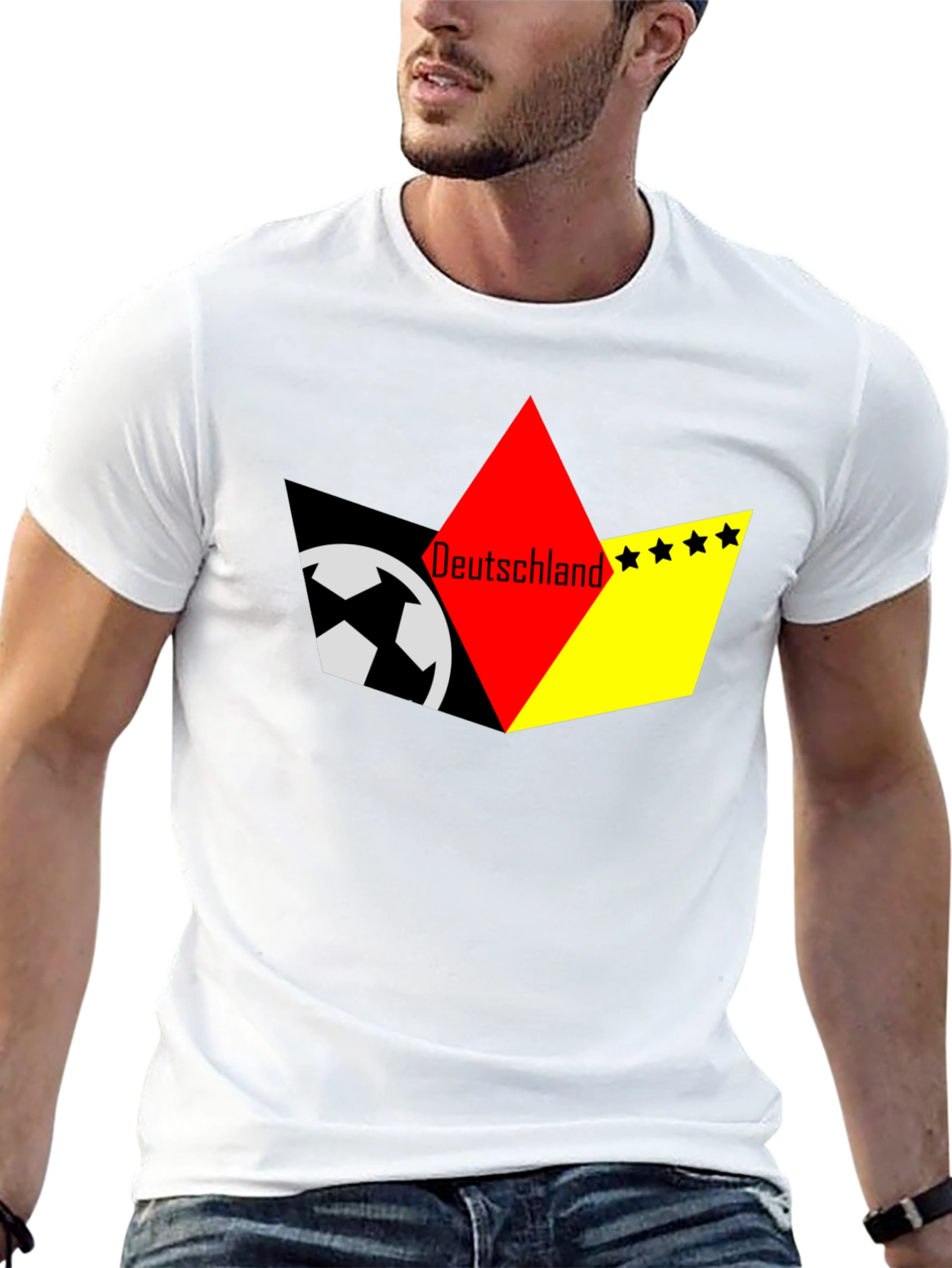 Deutschland Soccer T-Shirt - Black
