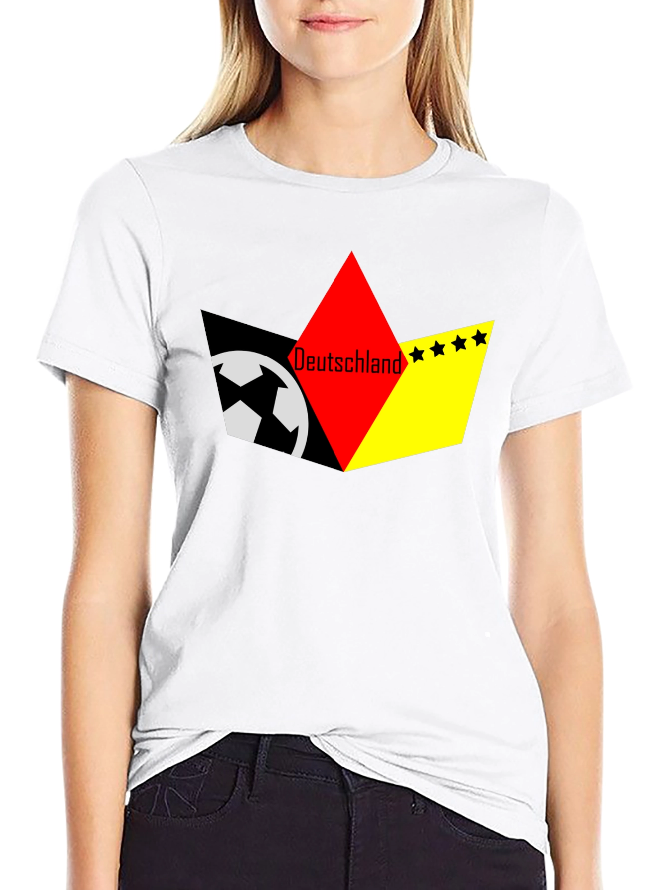 Deutschland Soccer T-Shirt - Black