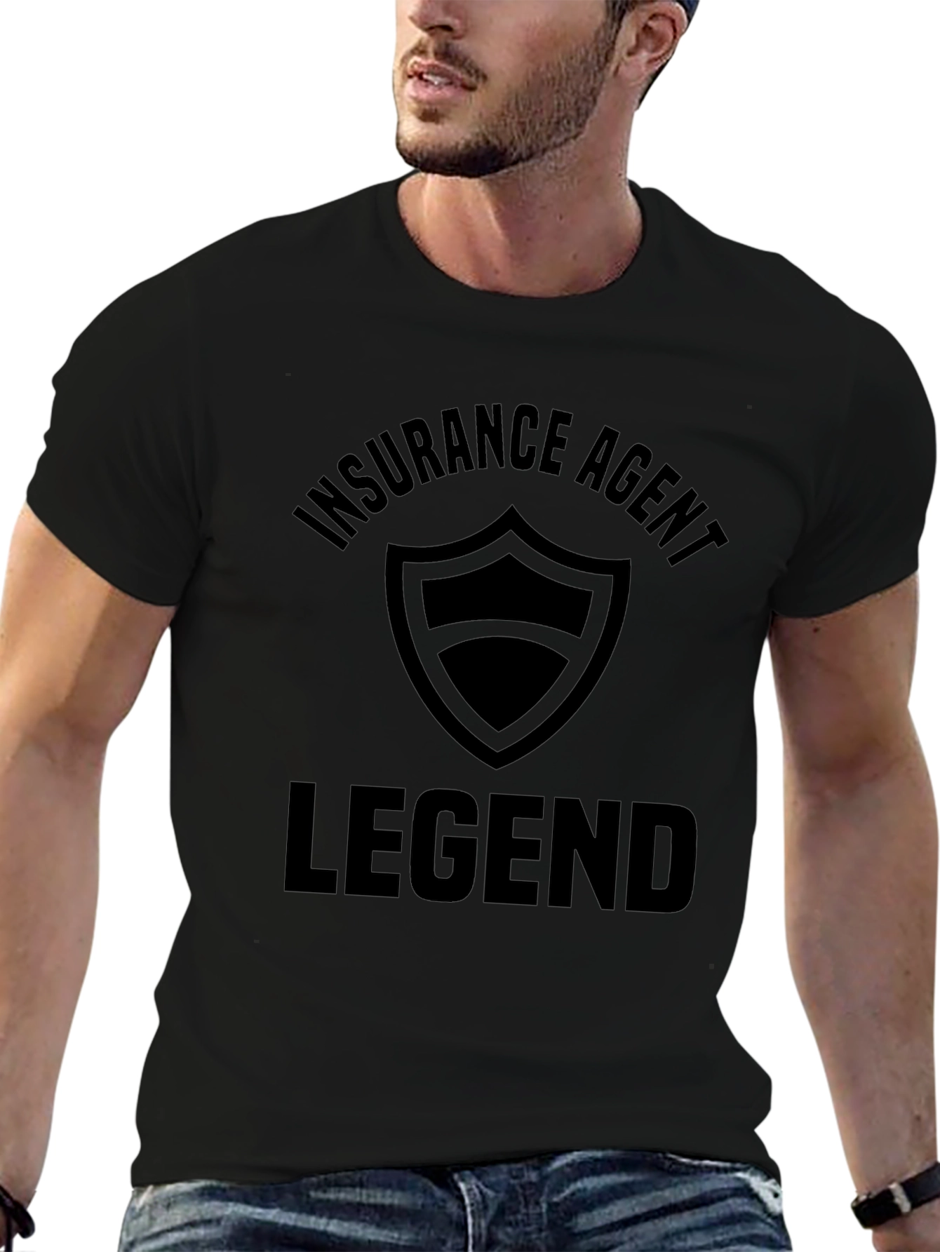 Insurance Agent Legend Black T-Shirt