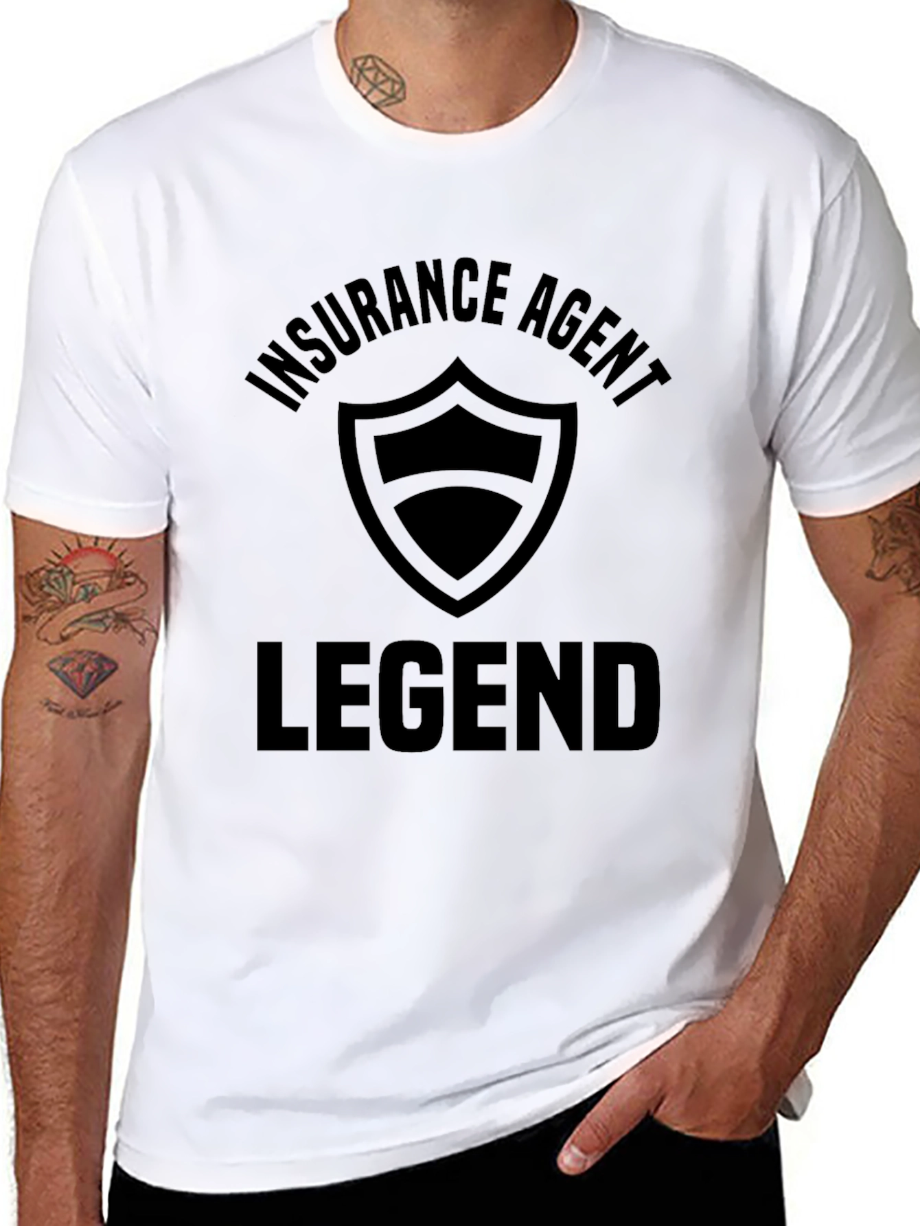 Insurance Agent Legend Black T-Shirt