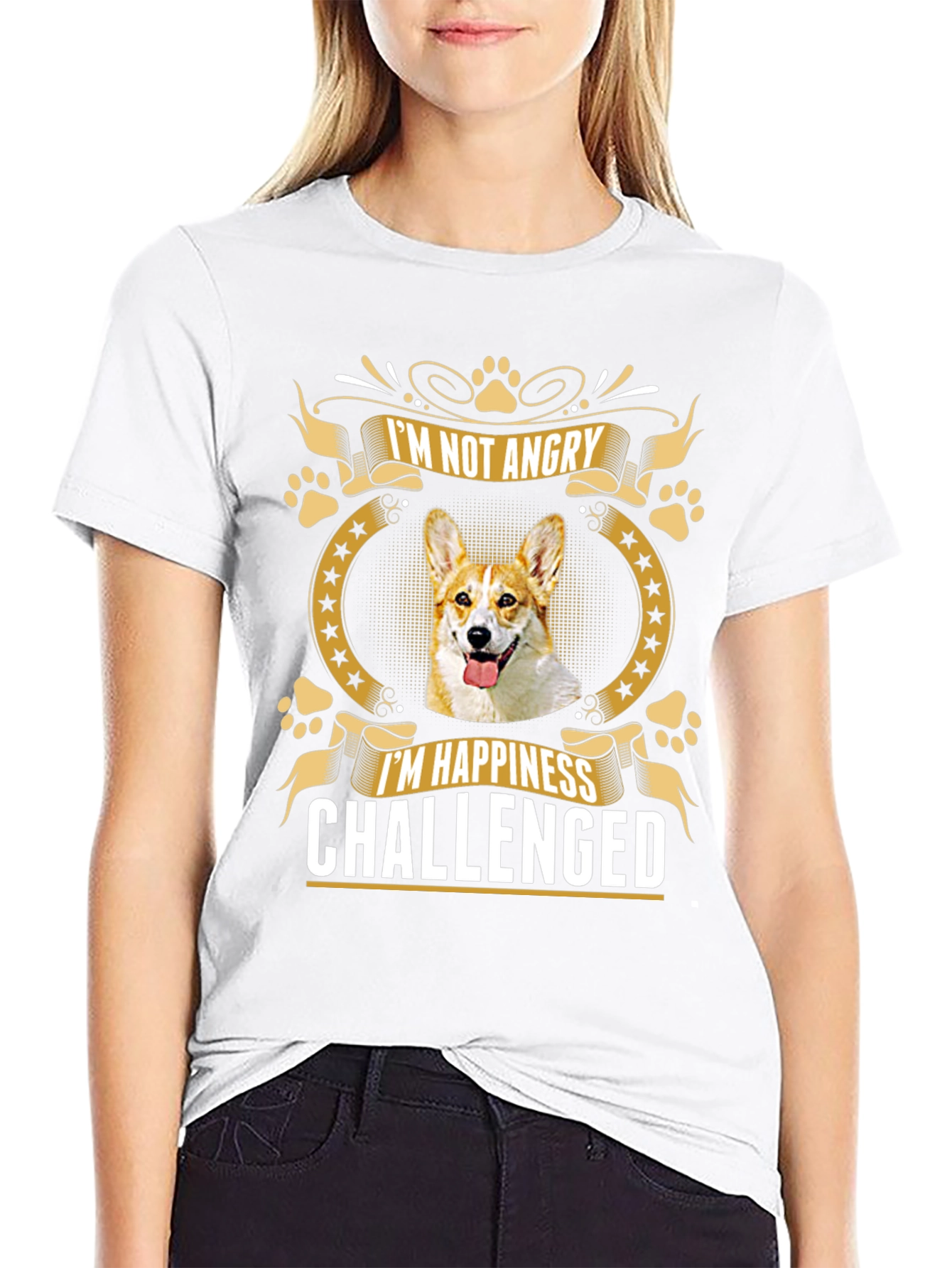 Im Not Angry Im Happiness Challenged T-Shirt