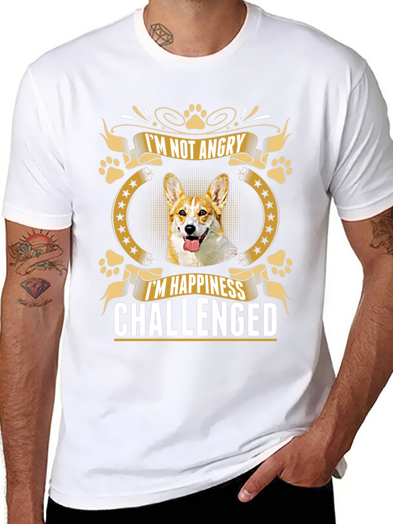 Im Not Angry Im Happiness Challenged T-Shirt