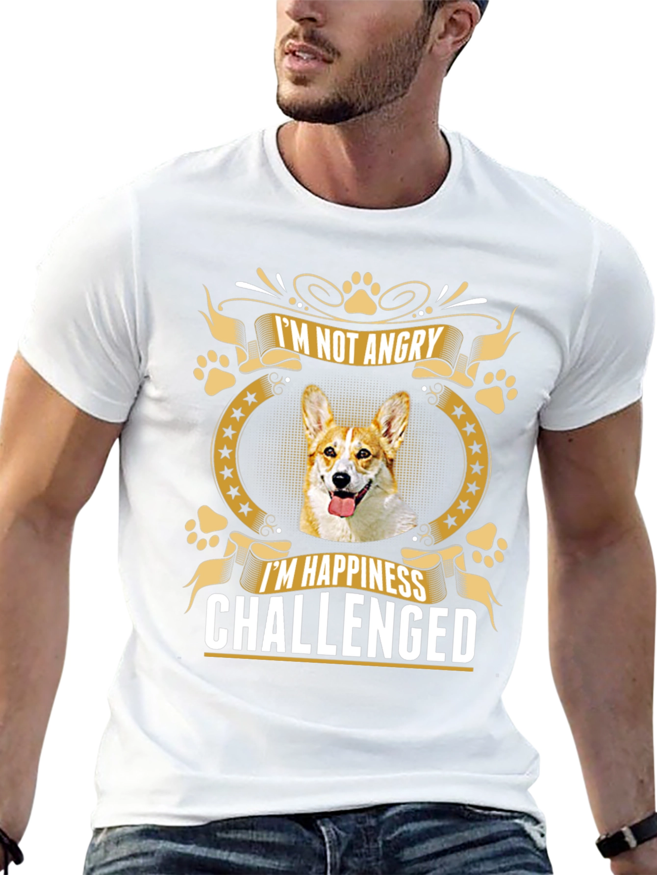 Im Not Angry Im Happiness Challenged T-Shirt