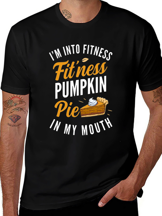 Funny Pumpkin Pie Fitness T-Shirt