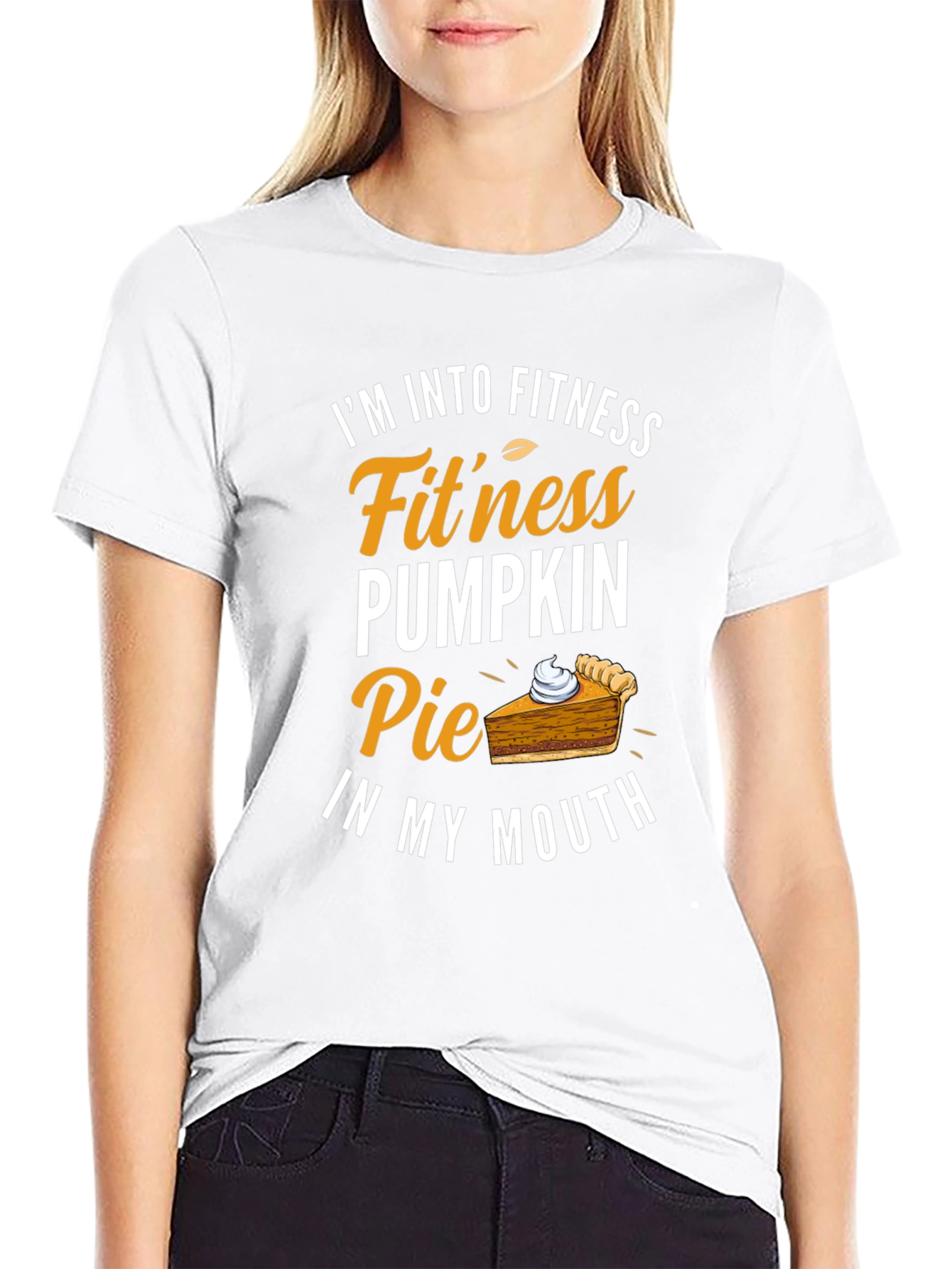 Funny Pumpkin Pie Fitness T-Shirt