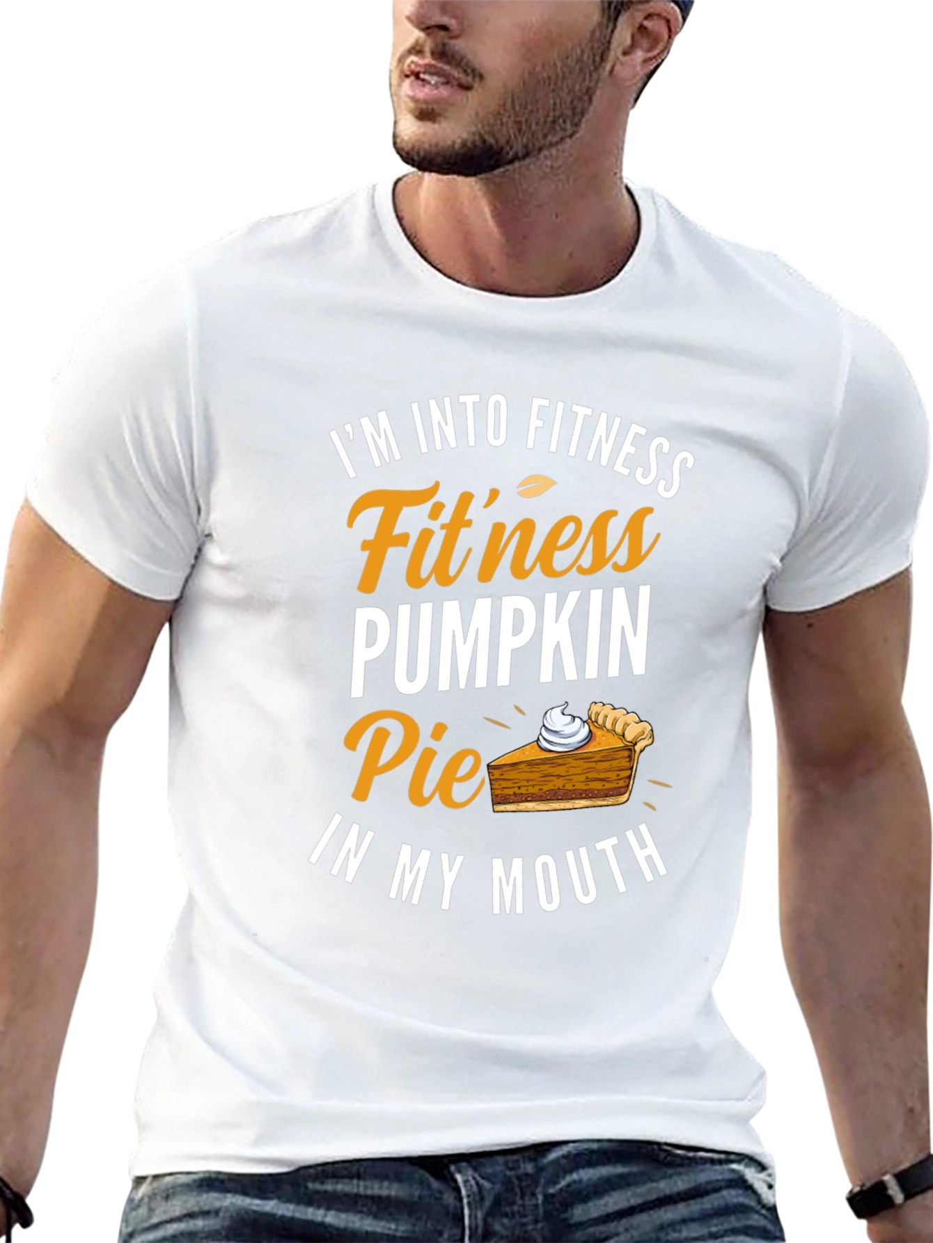 Funny Pumpkin Pie Fitness T-Shirt