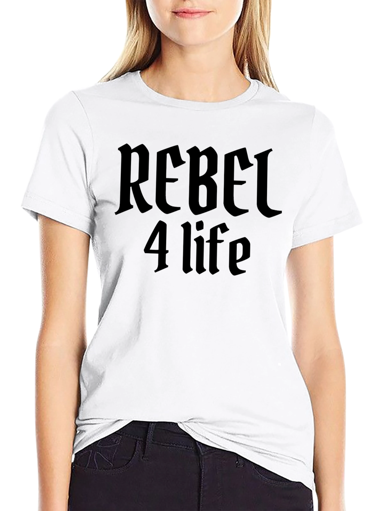 Rebel 4 Life Graphic Tee - Black T-Shirt