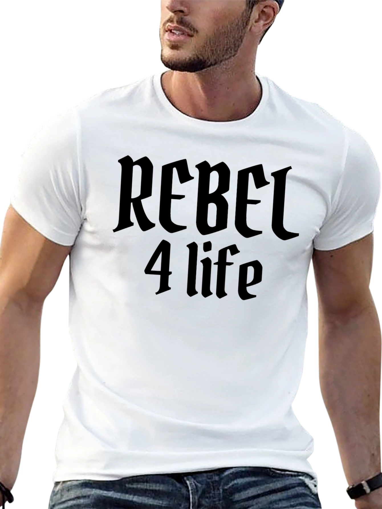 Rebel 4 Life Graphic Tee - Black T-Shirt