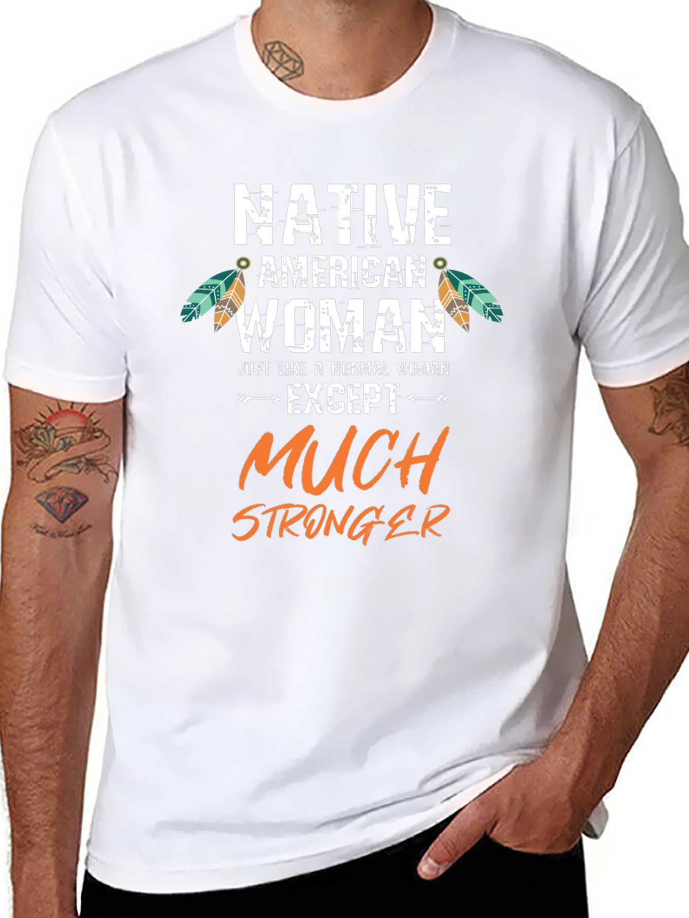 Native American Woman Stronger T-Shirt