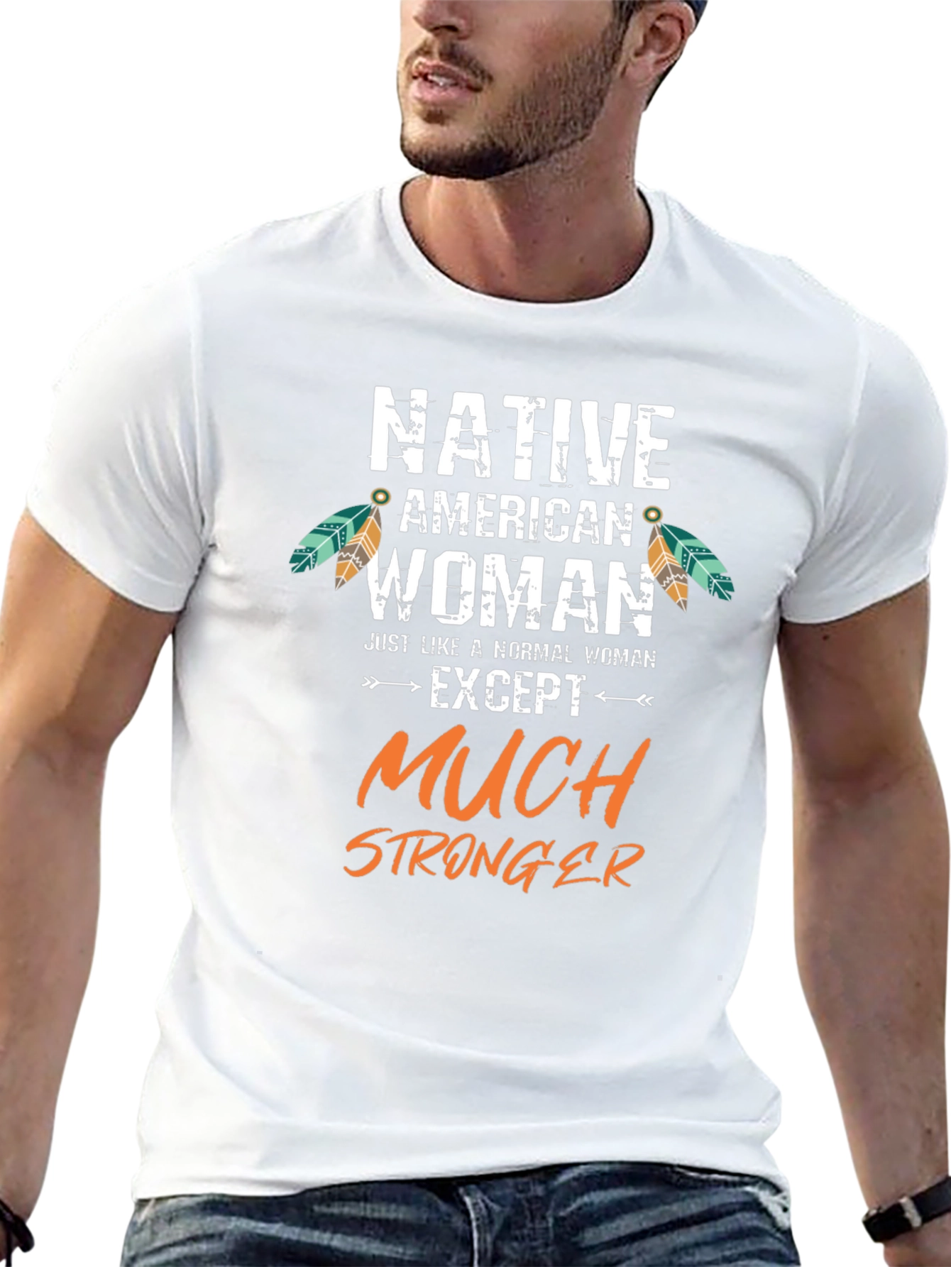 Native American Woman Stronger T-Shirt