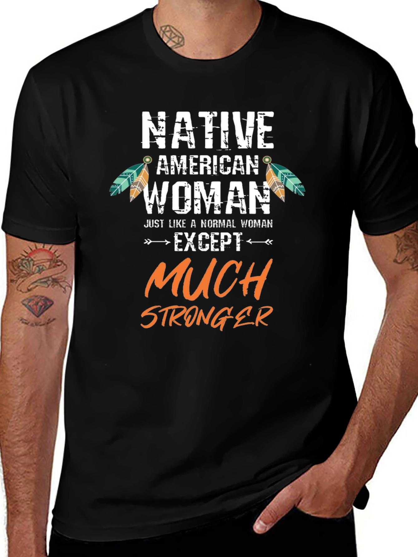 Native American Woman Stronger T-Shirt