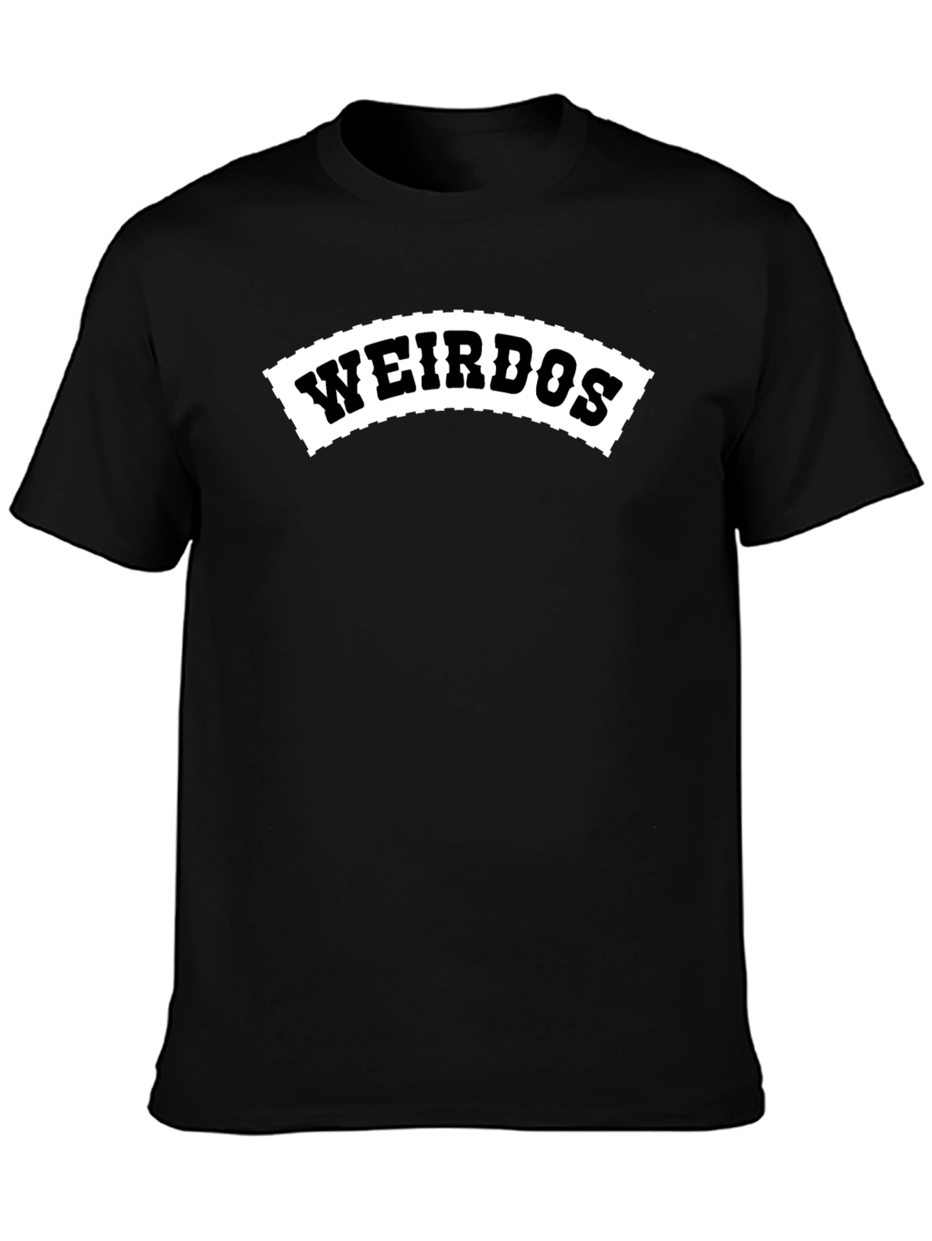 Weirdos Graphic T-Shirt - Black Crew Neck Tee