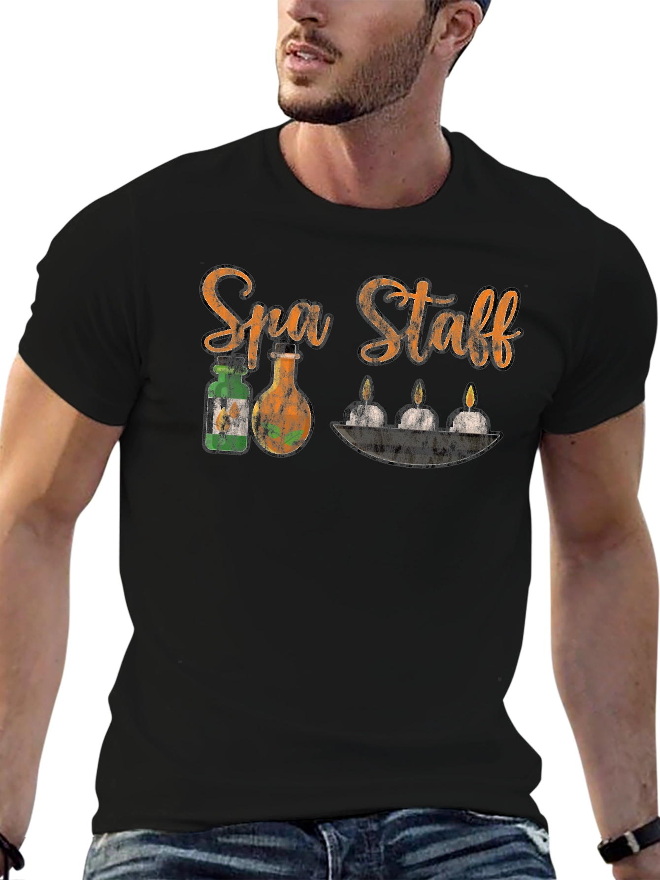 Spa Staff Black T-Shirt