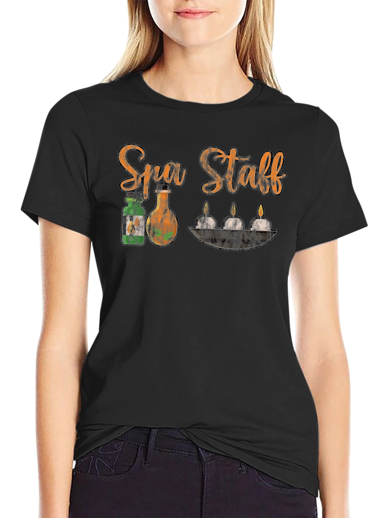Spa Staff Black T-Shirt
