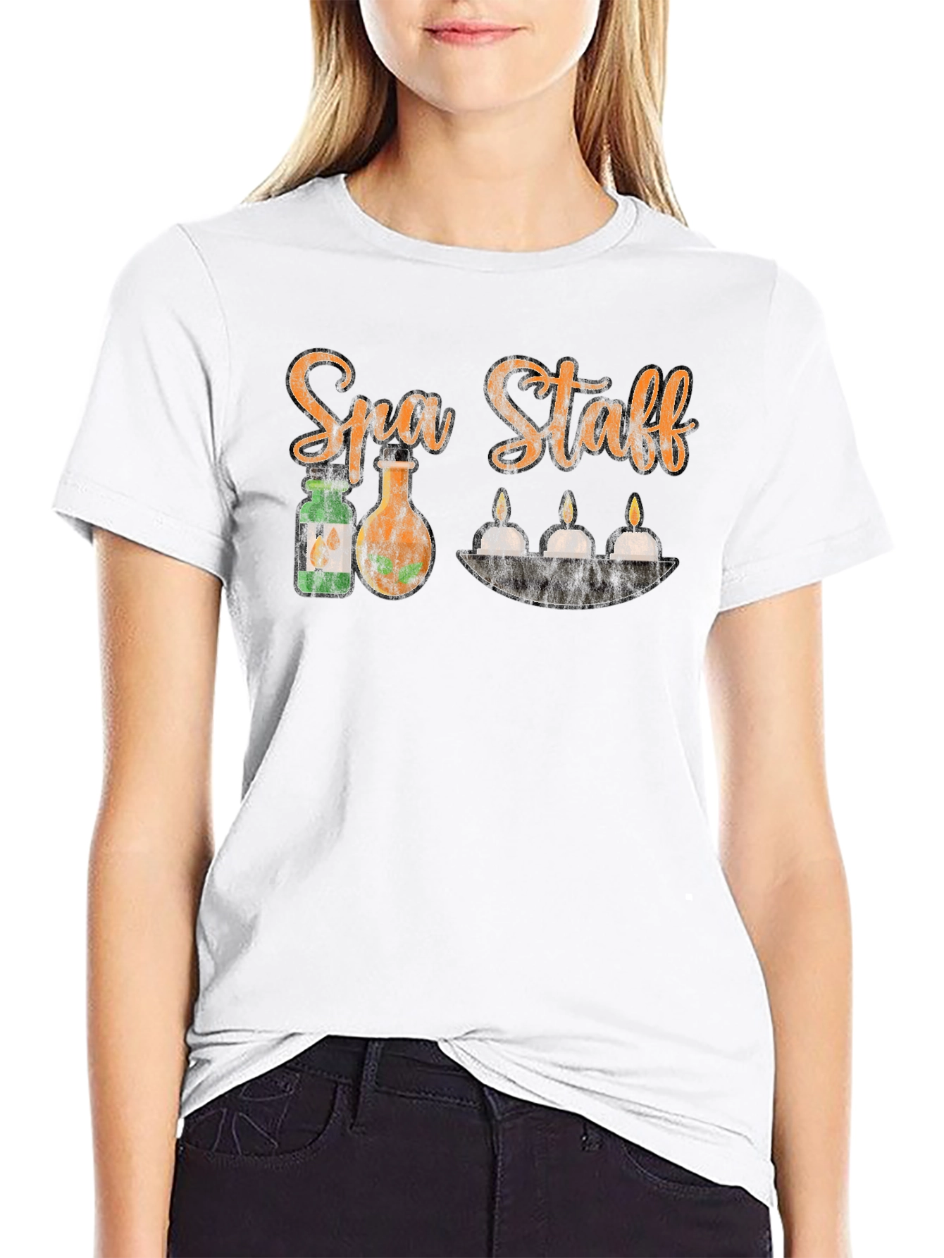 Spa Staff Black T-Shirt
