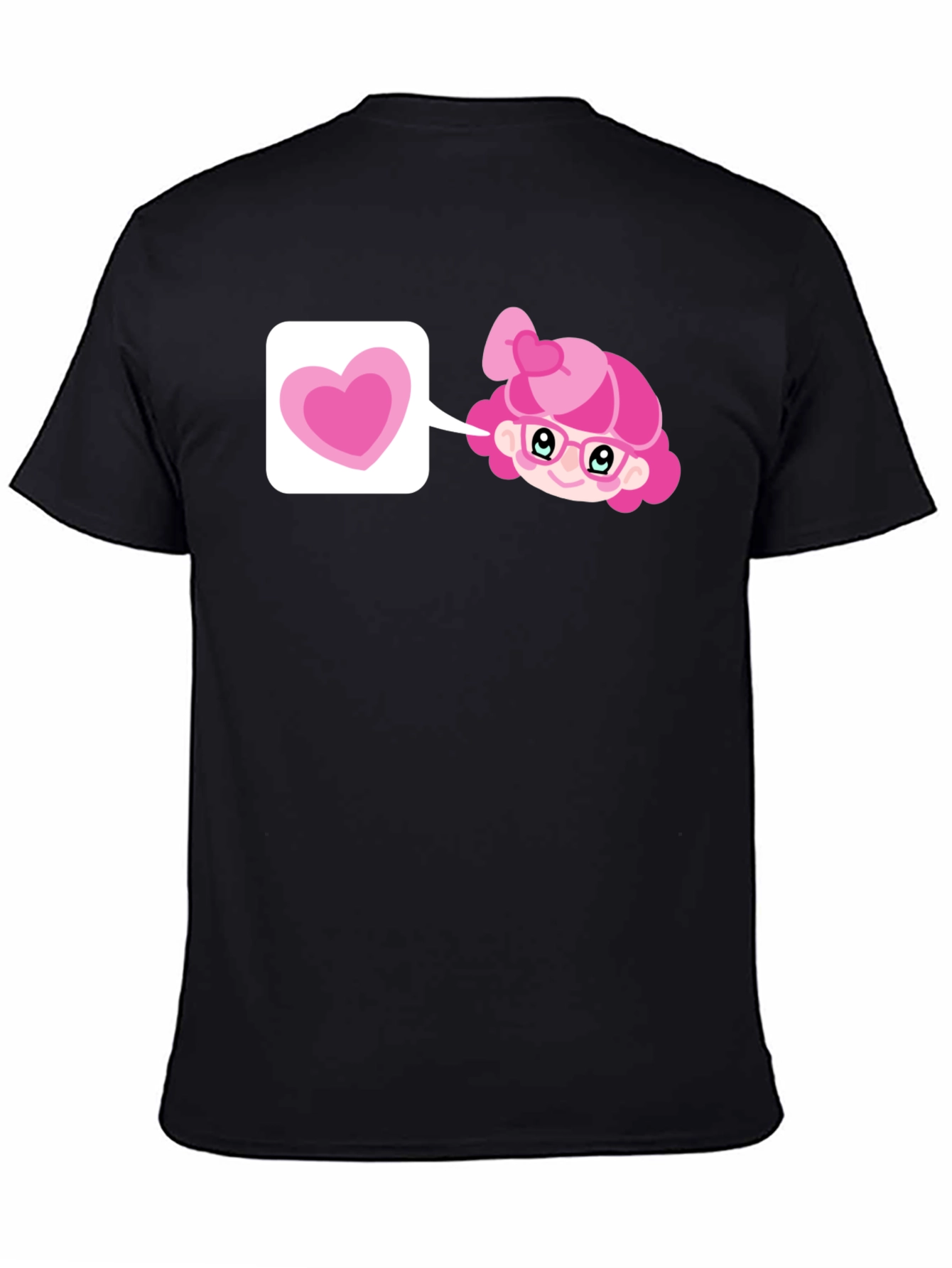 Pink Heart Girl T-Shirt