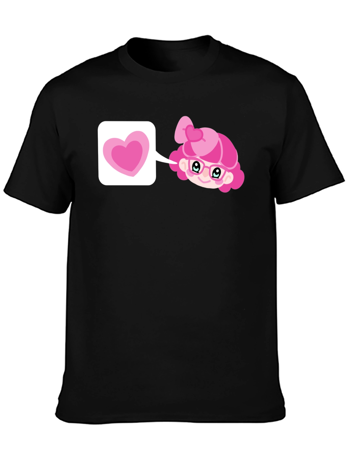 Pink Heart Girl T-Shirt