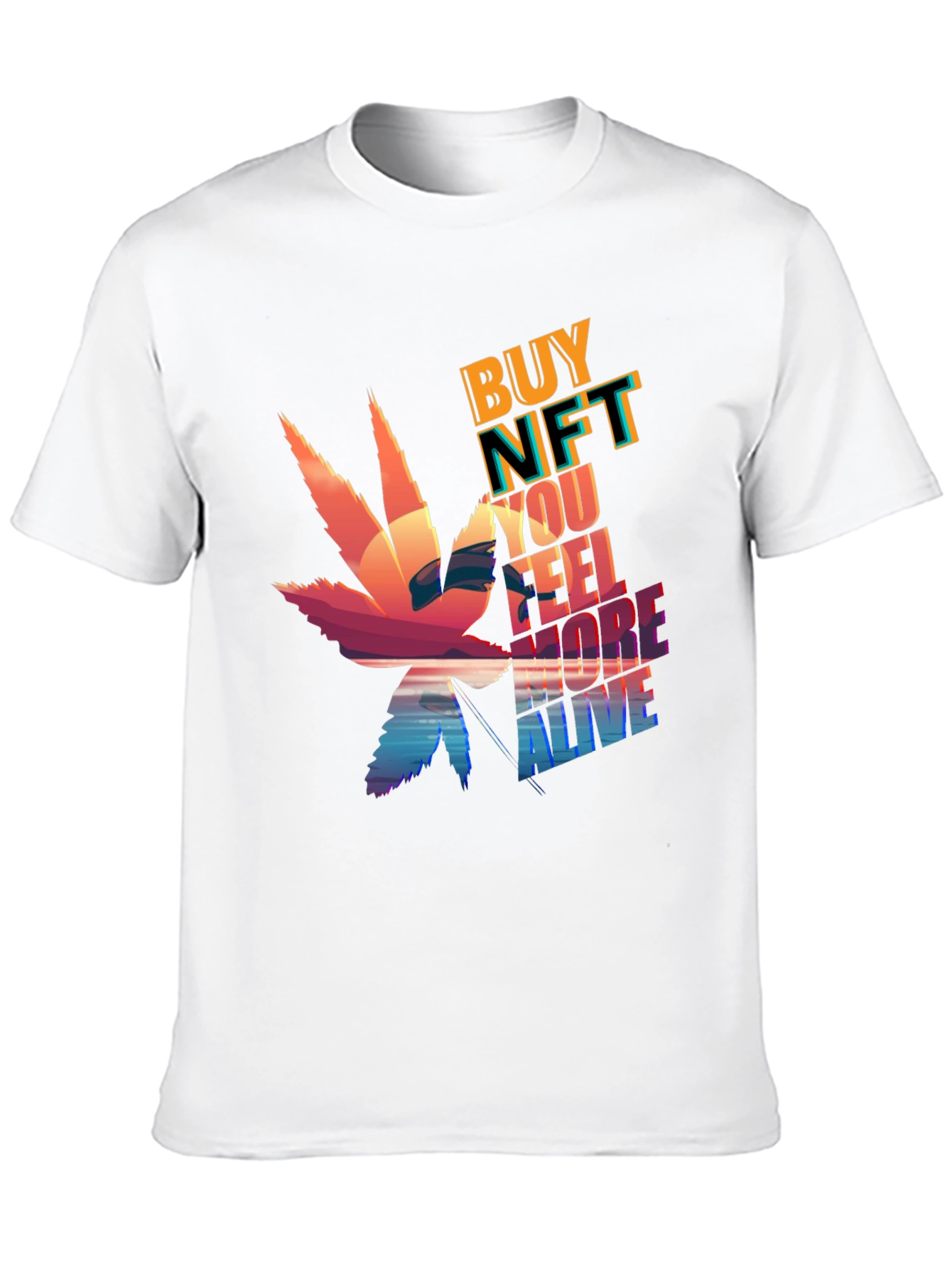 Buy NFT Feel More Alive Black Graphic T-Shirt