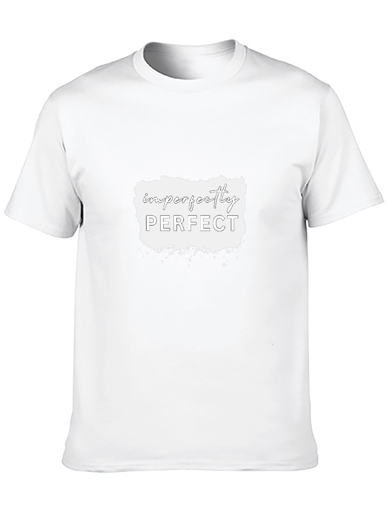 Imperfectly Perfect Graphic Tee - Black Cotton Shirt