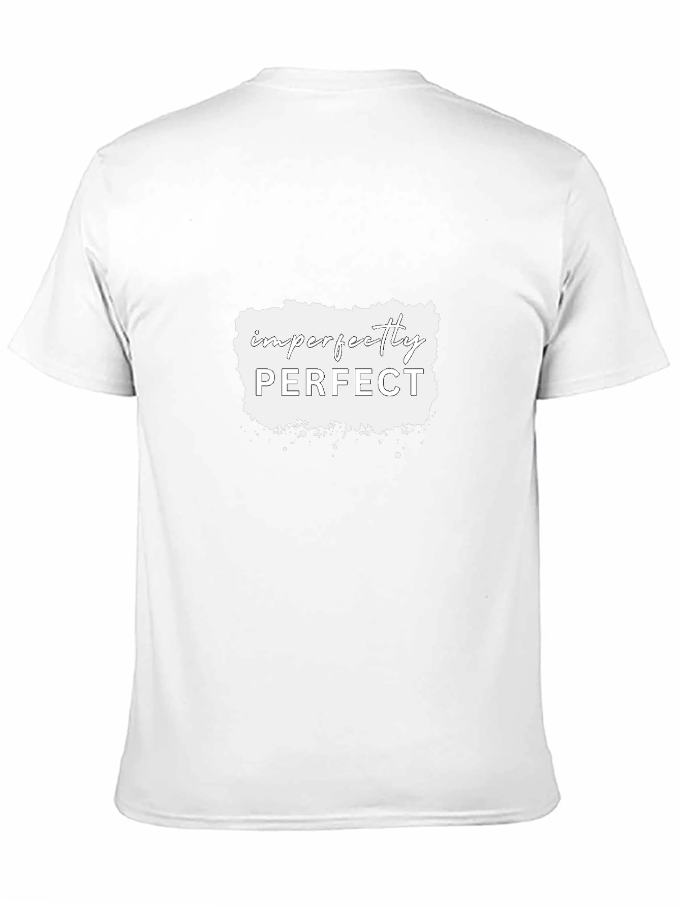 Imperfectly Perfect Graphic Tee - Black Cotton Shirt