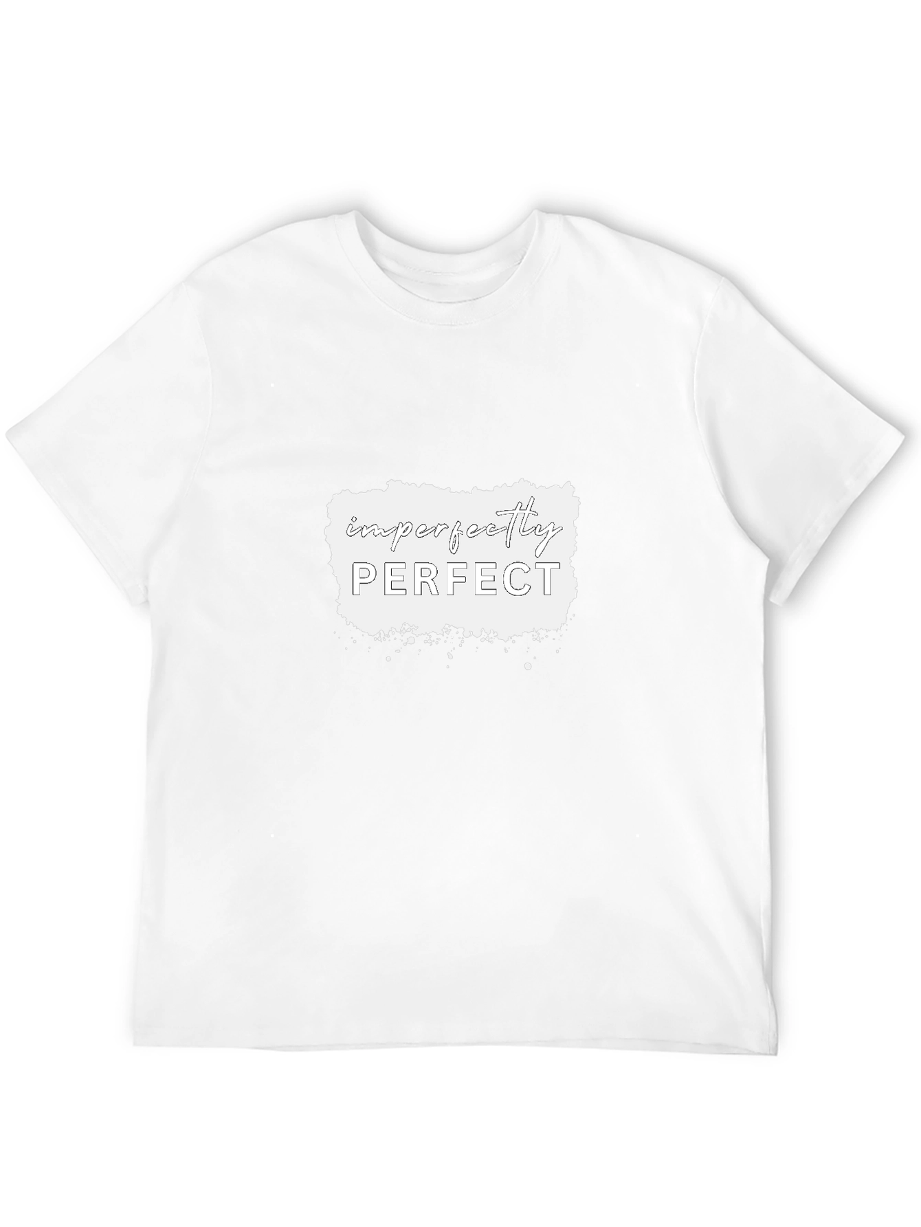 Imperfectly Perfect Graphic Tee - Black Cotton Shirt