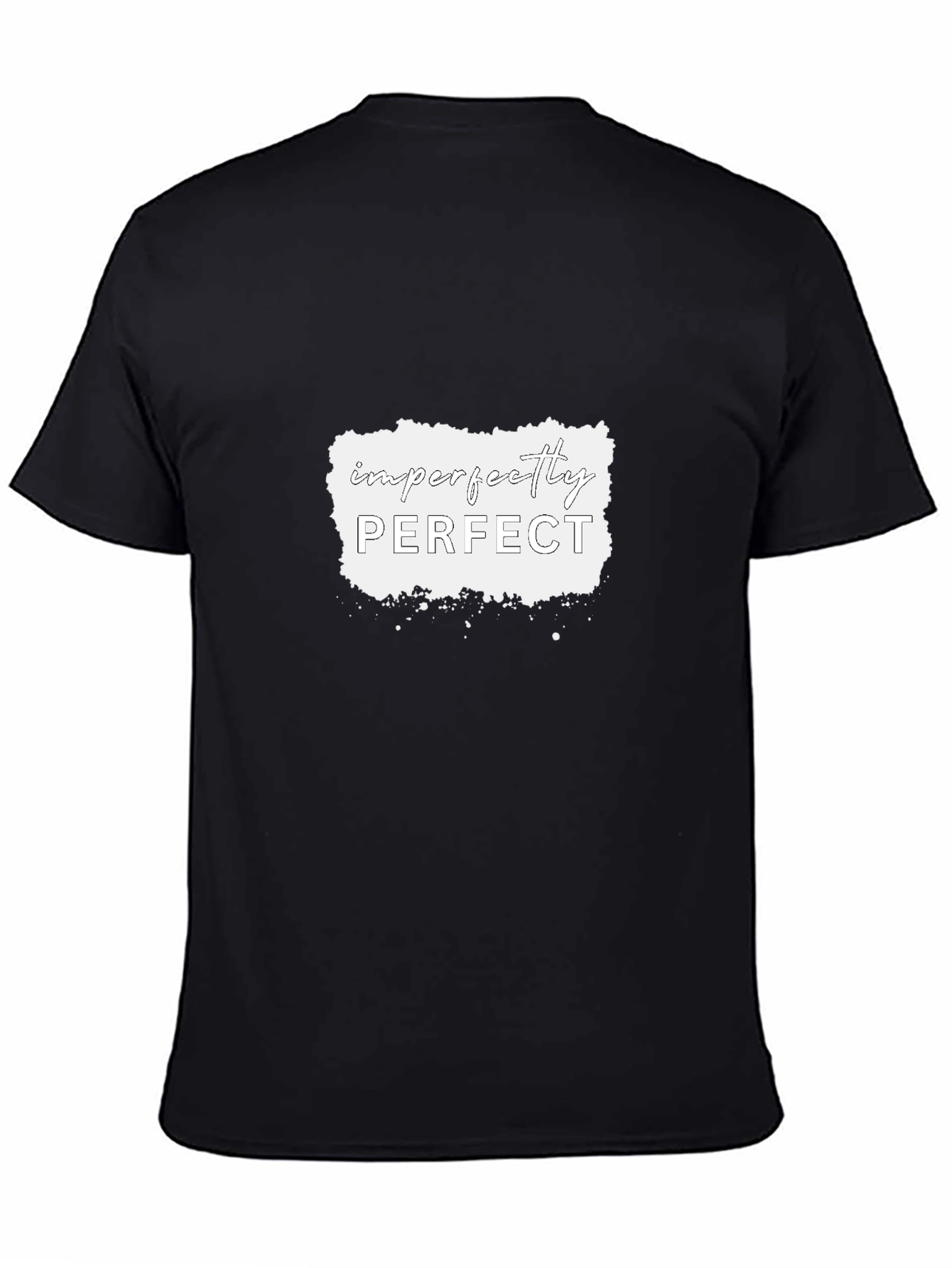 Imperfectly Perfect Graphic Tee - Black Cotton Shirt